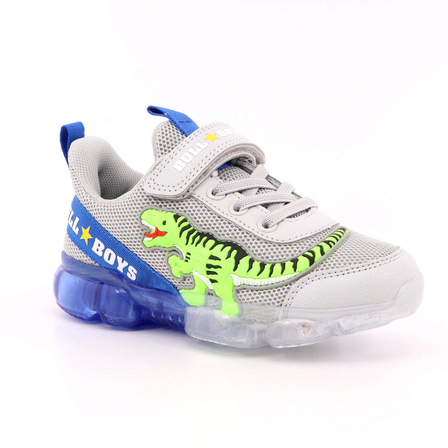 Scarpa Strappi + Elastico Bull Boys Bambino Grigio Scarpa Strappi + Elastico Bull Boys Bambino Grigio Scarpe 5 - BB2130