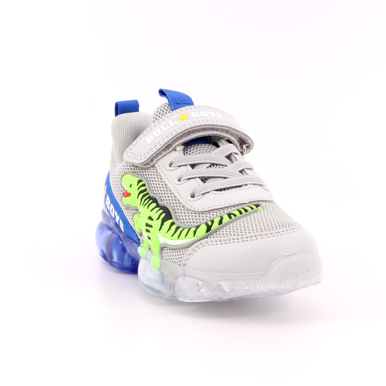 Scarpa Strappi + Elastico Bull Boys Bambino Grigio Scarpa Strappi + Elastico Bull Boys Bambino Grigio Scarpe 5 - BB2130