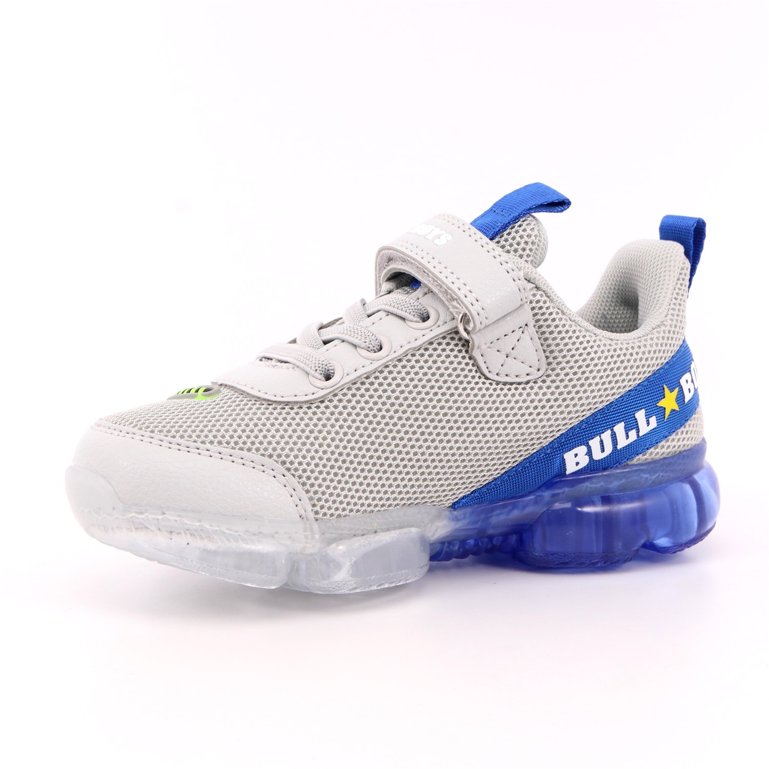 Scarpa Strappi + Elastico Bull Boys Bambino Grigio Scarpa Strappi + Elastico Bull Boys Bambino Grigio Scarpe 5 - BB2130