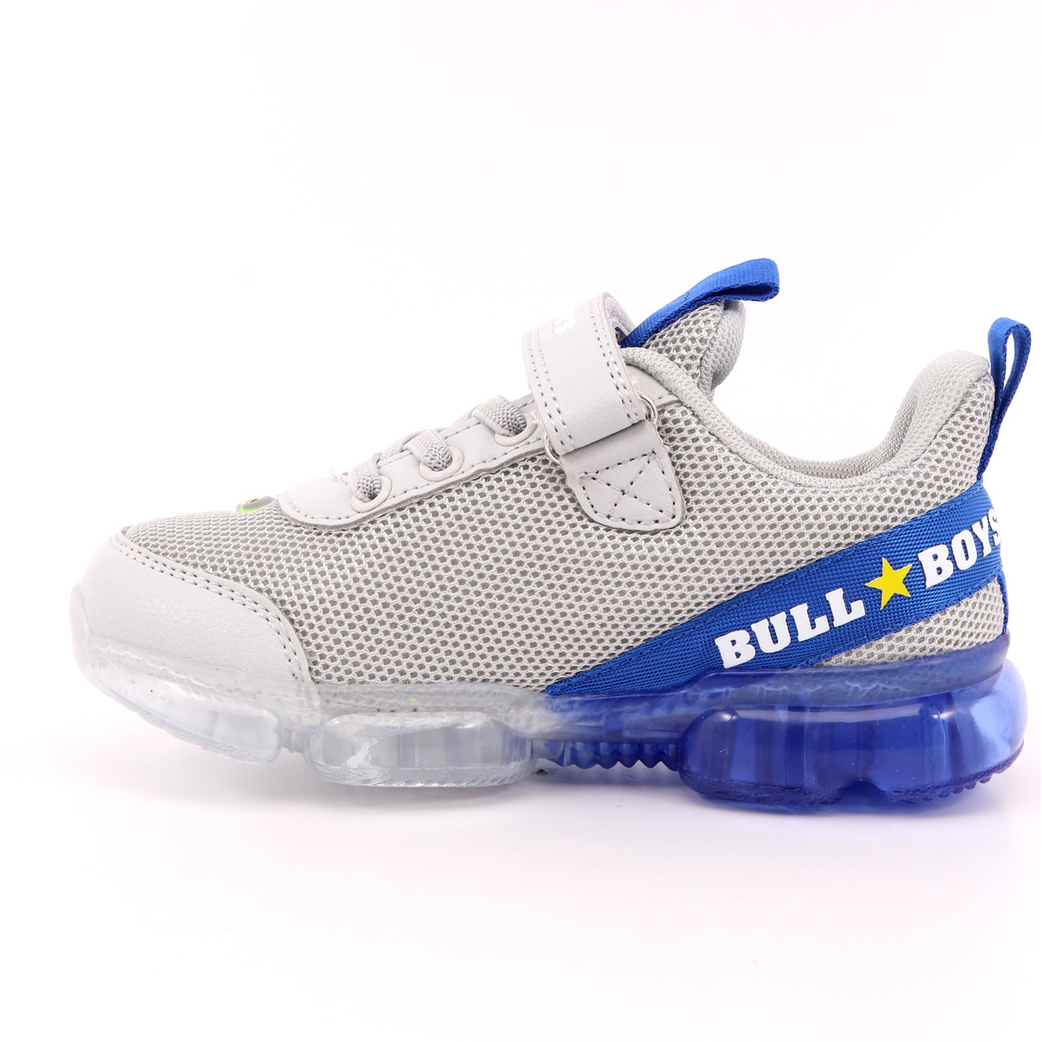Scarpa Strappi + Elastico Bull Boys Bambino Grigio Scarpa Strappi + Elastico Bull Boys Bambino Grigio Scarpe 5 - BB2130