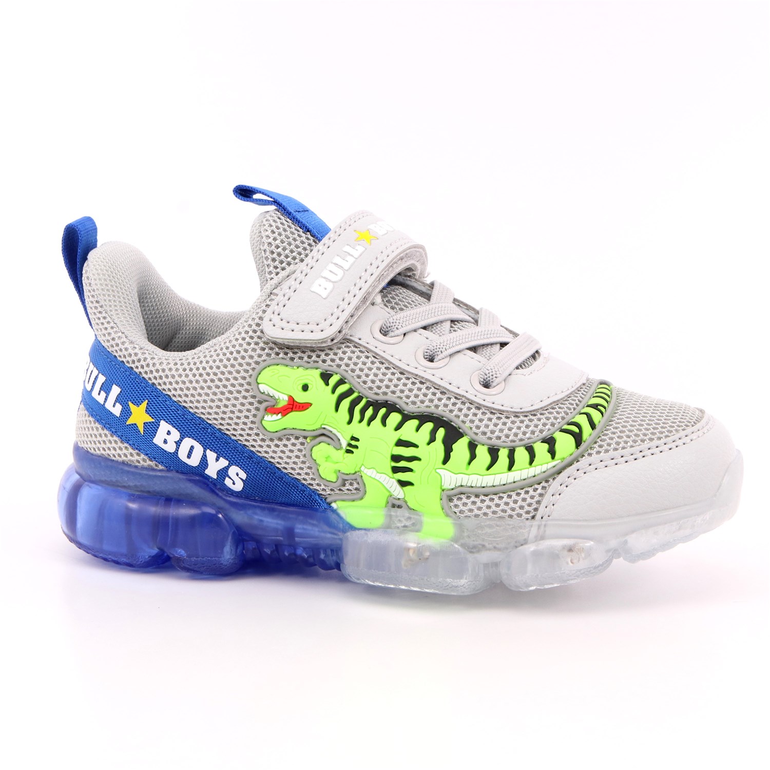 Scarpa Strappi + Elastico Bull Boys Bambino Grigio Scarpa Strappi + Elastico Bull Boys Bambino Grigio Scarpe 5 - BB2130