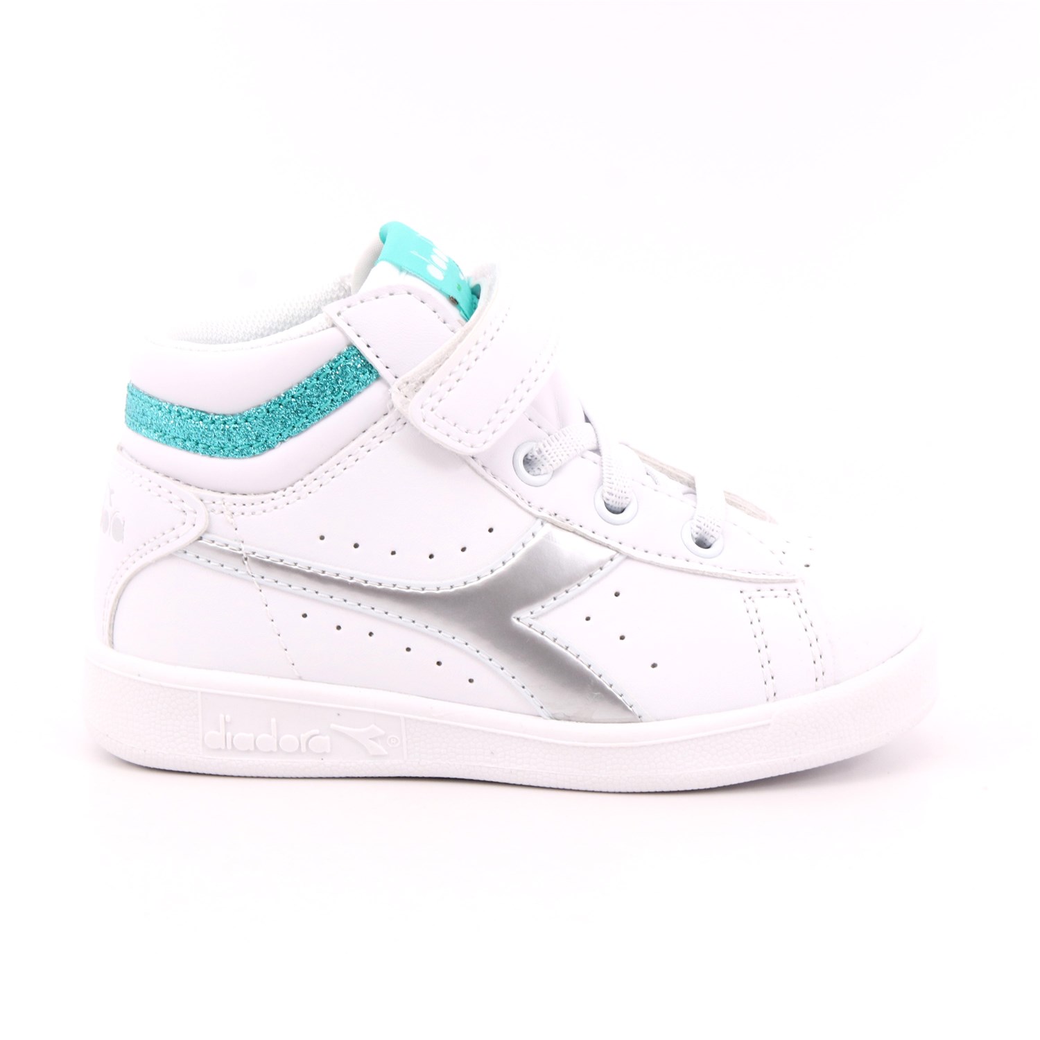 Scarpa Strappi + Elastico Diadora Bambina Bianco Scarpa Strappi + Elastico Diadora Bambina Bianco Scarpe 292 - 101.176727