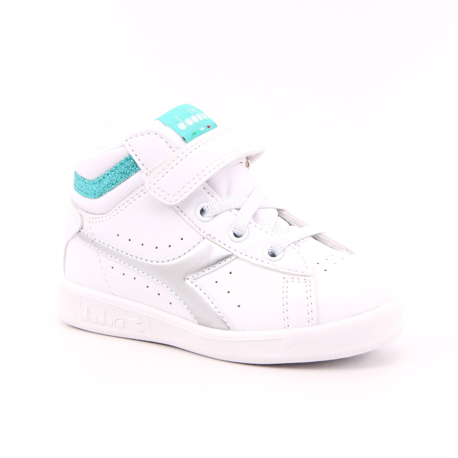 Scarpa Strappi + Elastico Diadora Bambina Bianco Scarpa Strappi + Elastico Diadora Bambina Bianco Scarpe 292 - 101.176727