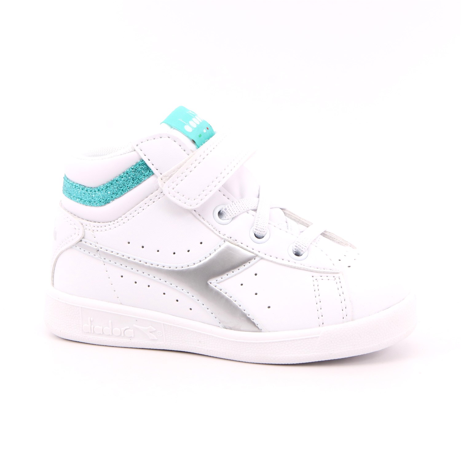 Scarpa Strappi + Elastico Diadora Bambina Bianco Scarpa Strappi + Elastico Diadora Bambina Bianco Scarpe 292 - 101.176727
