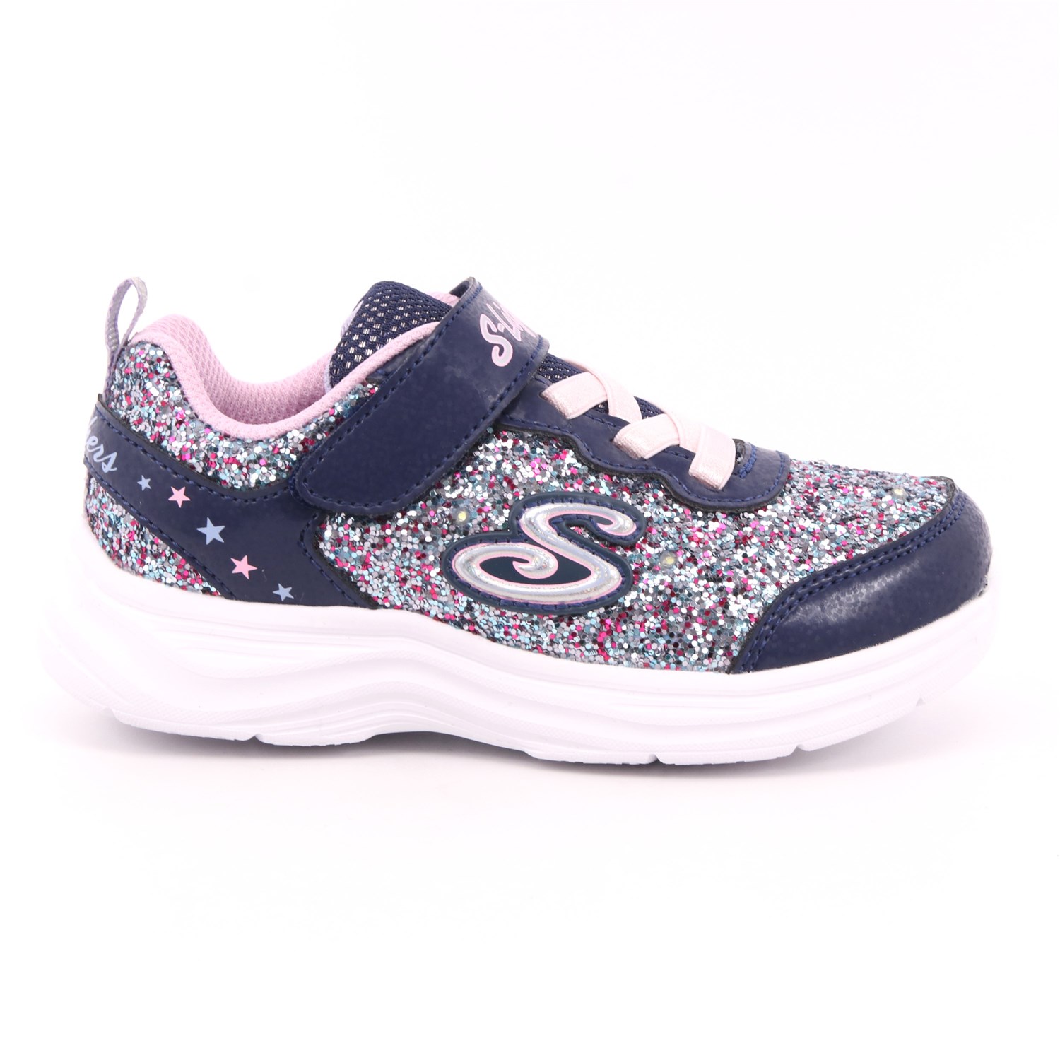 Scarpa Strappi + Elastico Skechers Bambina Blu Scarpa Strappi + Elastico Skechers Bambina Blu Scarpe 156 - 20267N