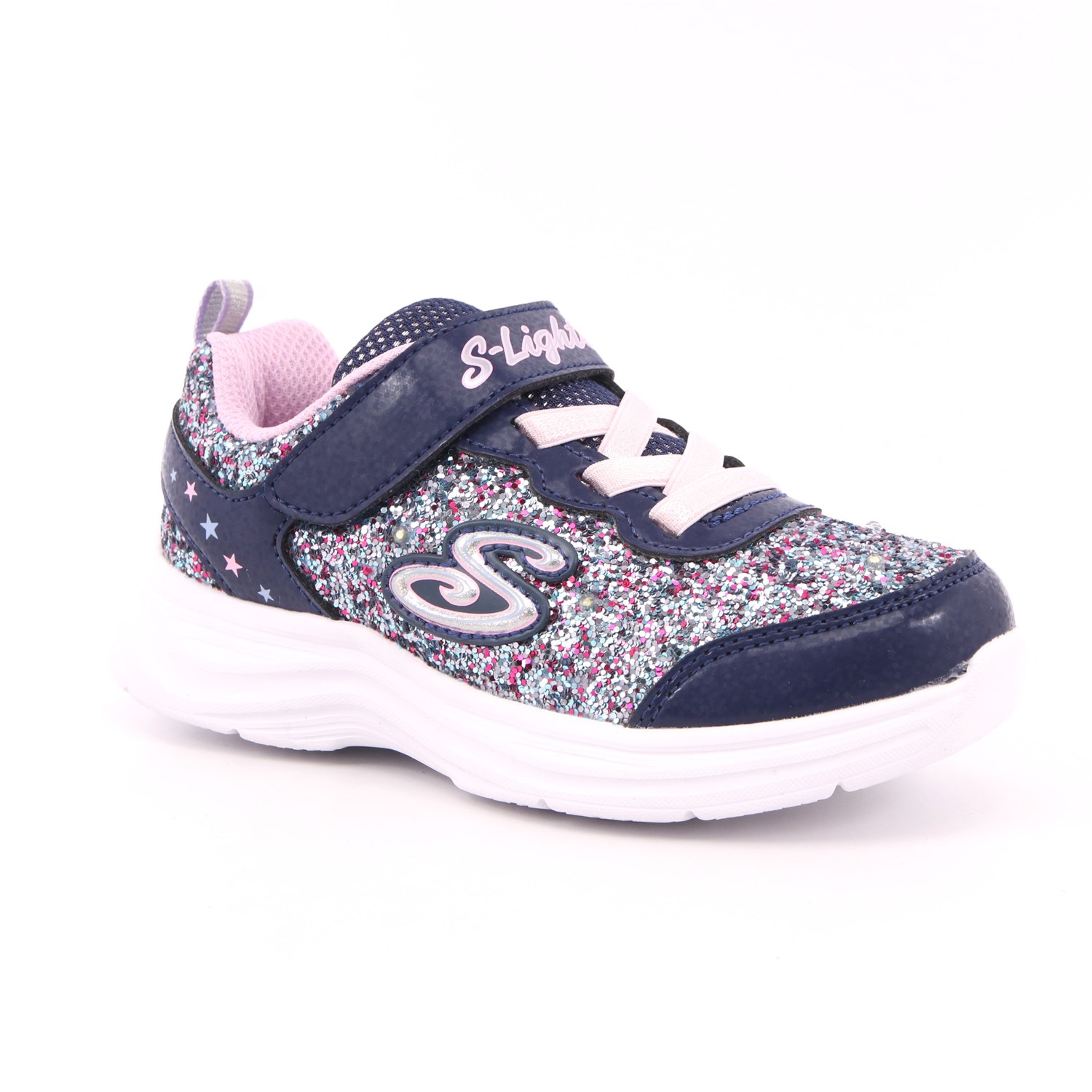 Scarpa Strappi + Elastico Skechers Bambina Blu Scarpa Strappi + Elastico Skechers Bambina Blu Scarpe 156 - 20267N