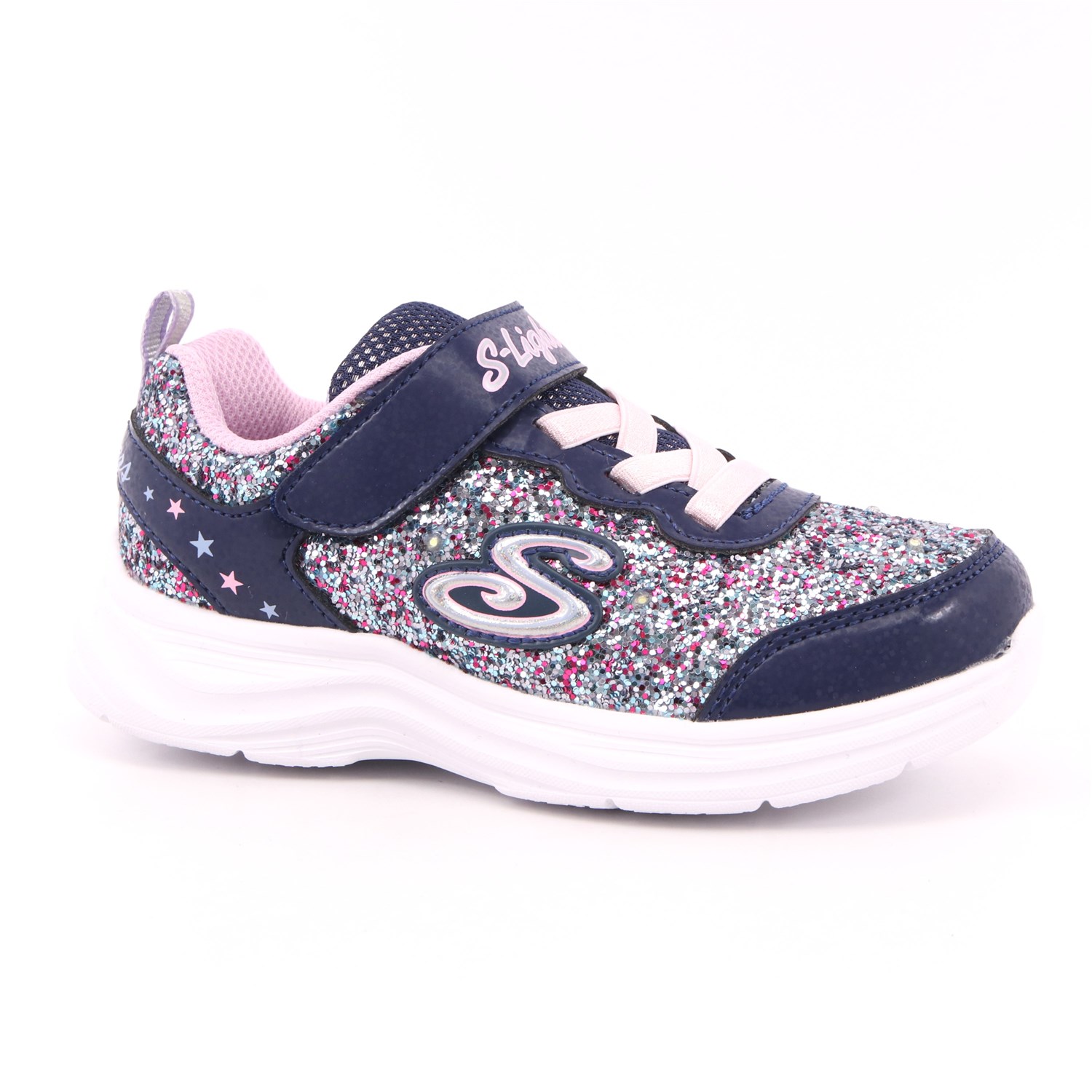 Scarpa Strappi + Elastico Skechers Bambina Blu Scarpa Strappi + Elastico Skechers Bambina Blu Scarpe 156 - 20267N