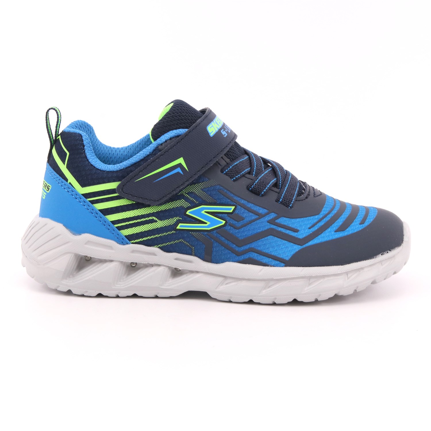 Scarpa Strappi + Elastico Skechers Bambino Azzurro Scarpa Strappi + Elastico Skechers Bambino Azzurro Scarpe 158 - 401500N