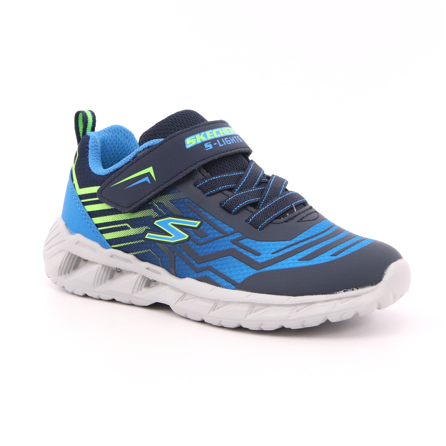 Scarpa Strappi + Elastico Skechers Bambino Azzurro Scarpa Strappi + Elastico Skechers Bambino Azzurro Scarpe 158 - 401500N