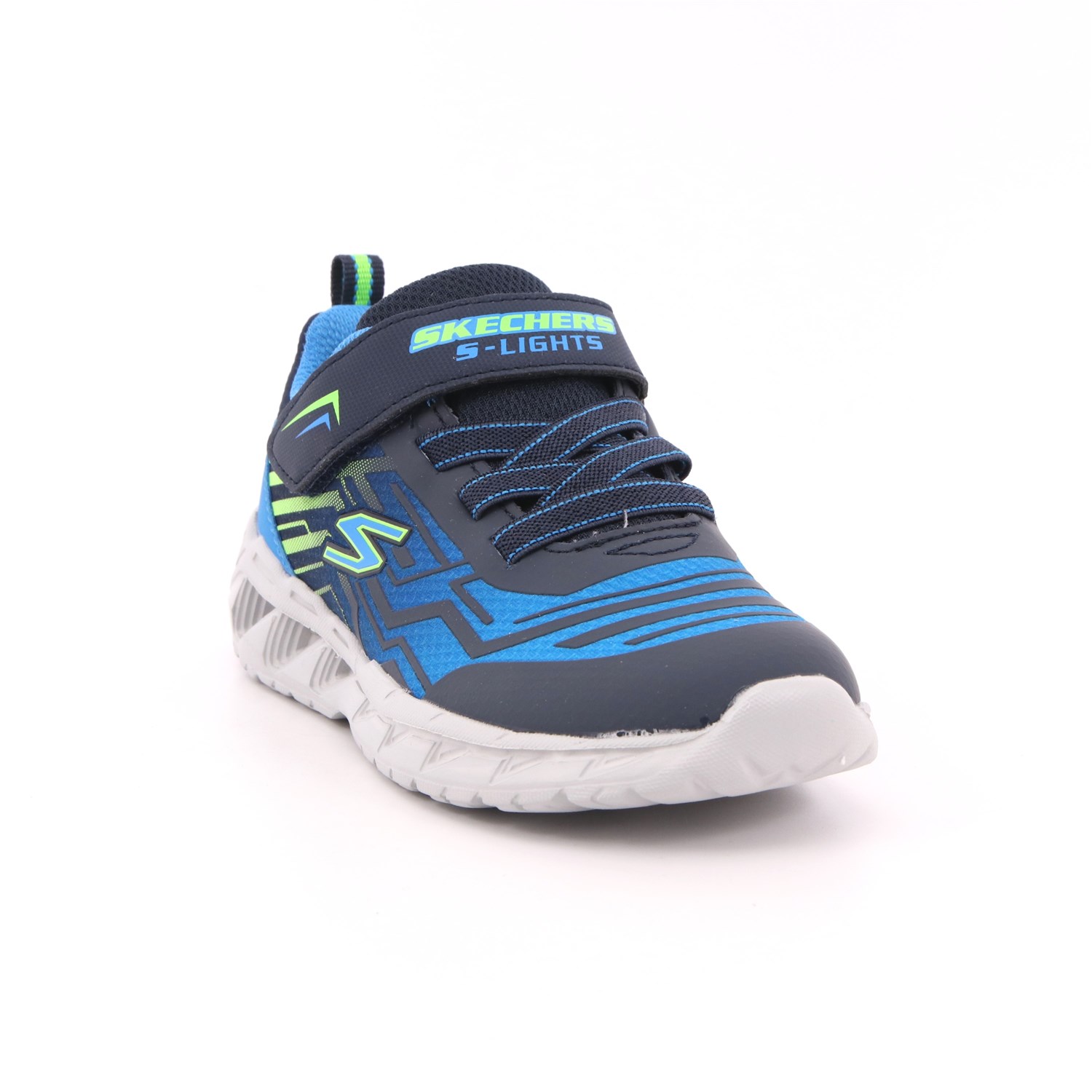 Scarpa Strappi + Elastico Skechers Bambino Azzurro Scarpa Strappi + Elastico Skechers Bambino Azzurro Scarpe 158 - 401500N