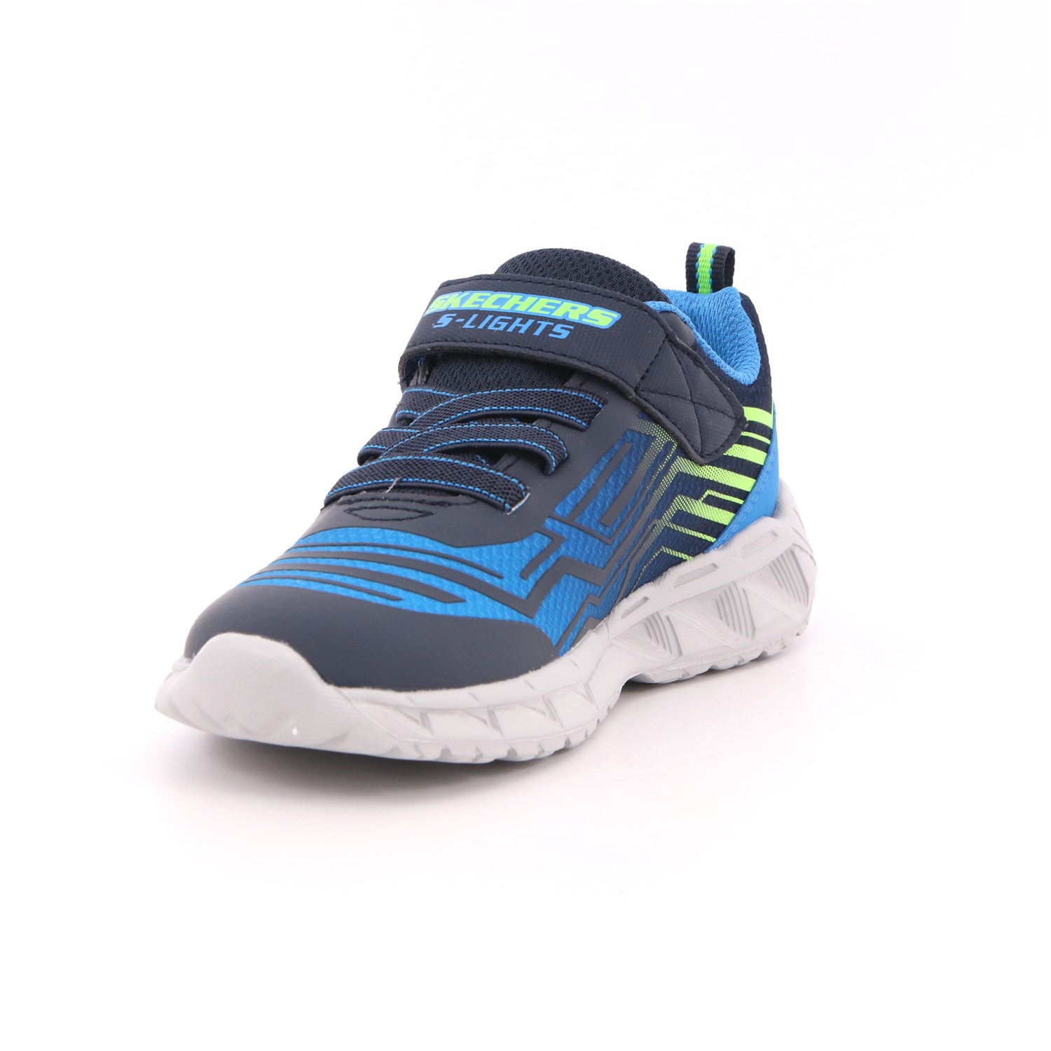 Scarpa Strappi + Elastico Skechers Bambino Azzurro Scarpa Strappi + Elastico Skechers Bambino Azzurro Scarpe 158 - 401500N