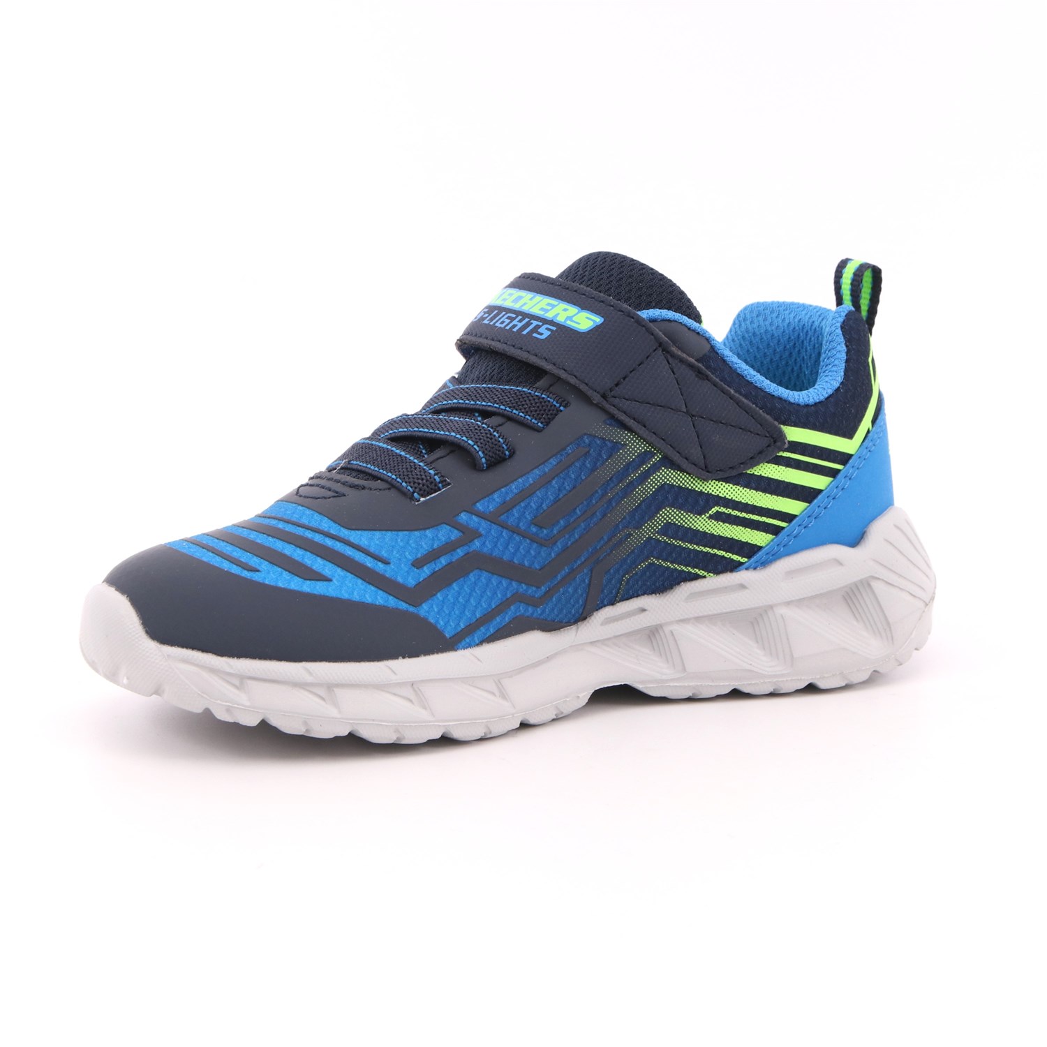 Scarpa Strappi + Elastico Skechers Bambino Azzurro Scarpa Strappi + Elastico Skechers Bambino Azzurro Scarpe 158 - 401500N