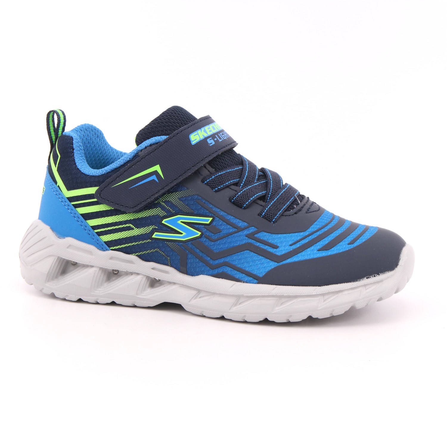 Scarpa Strappi + Elastico Skechers Bambino Azzurro Scarpa Strappi + Elastico Skechers Bambino Azzurro Scarpe 158 - 401500N
