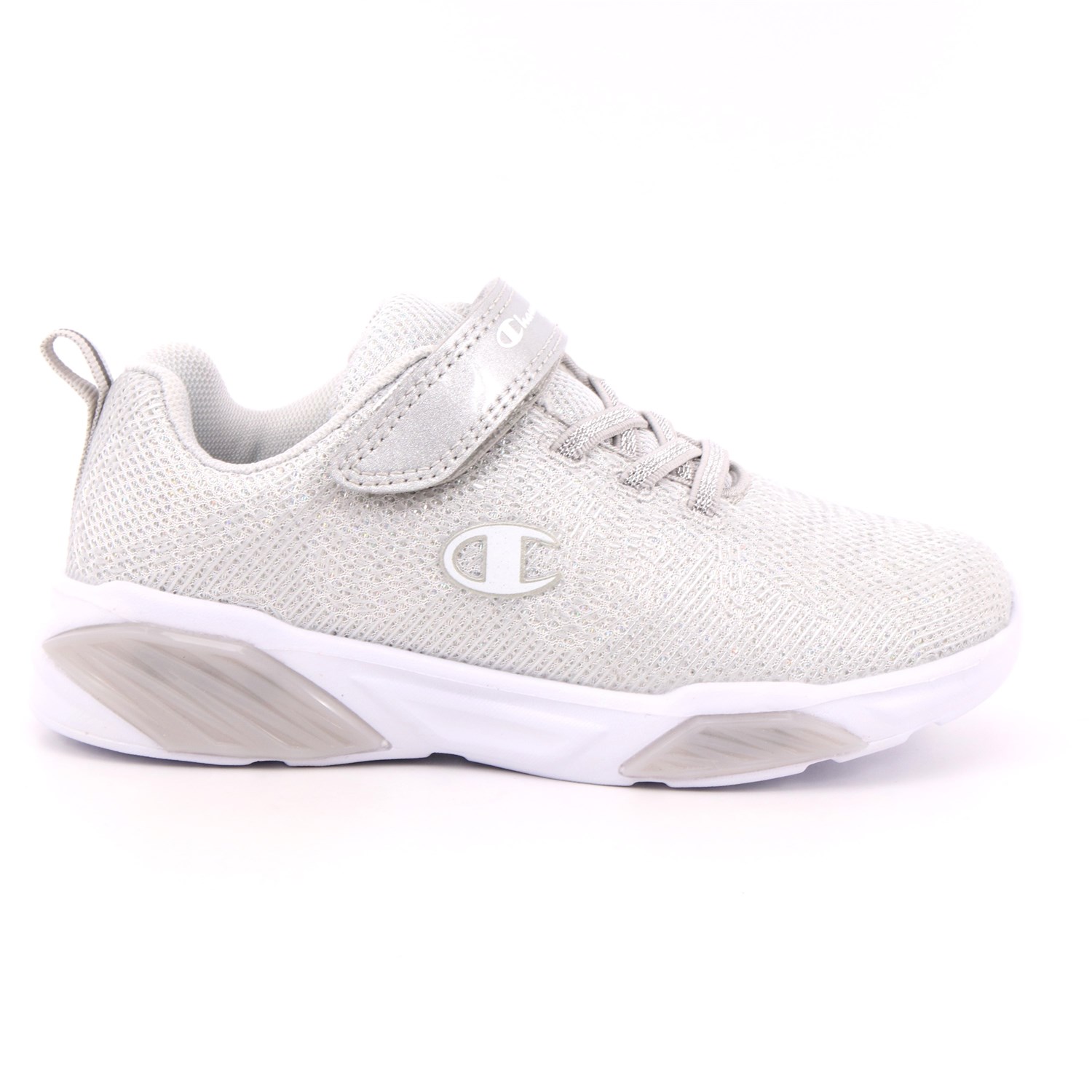 Scarpa Strappi + Elastico Champion Bambina Argento Scarpa Strappi + Elastico Champion Bambina Argento Scarpe 743 - S32132