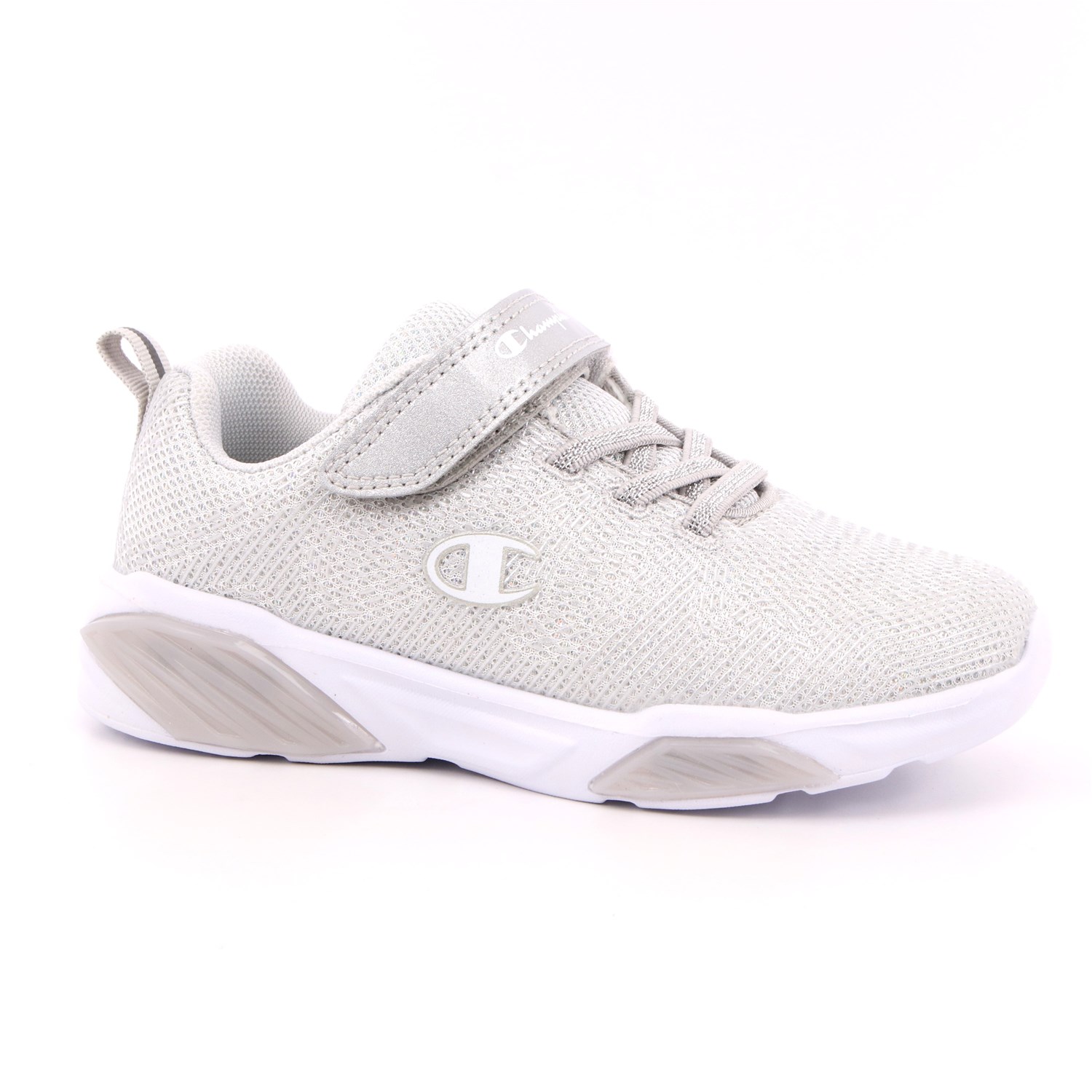 Scarpa Strappi + Elastico Champion Bambina Argento Scarpa Strappi + Elastico Champion Bambina Argento Scarpe 743 - S32132