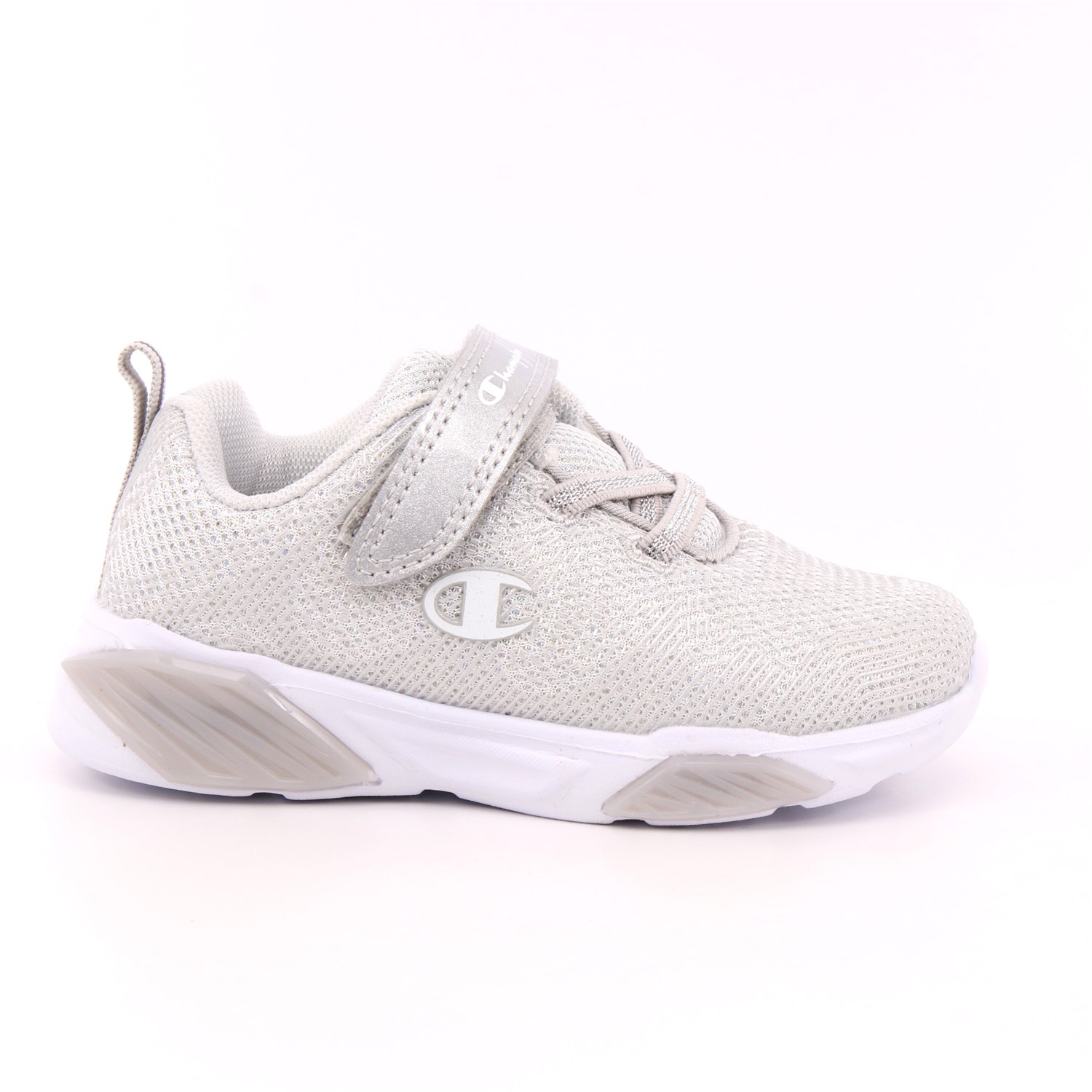 Scarpa Strappi + Elastico Champion Bambina Argento Scarpa Strappi + Elastico Champion Bambina Argento Scarpe 747 - S32131