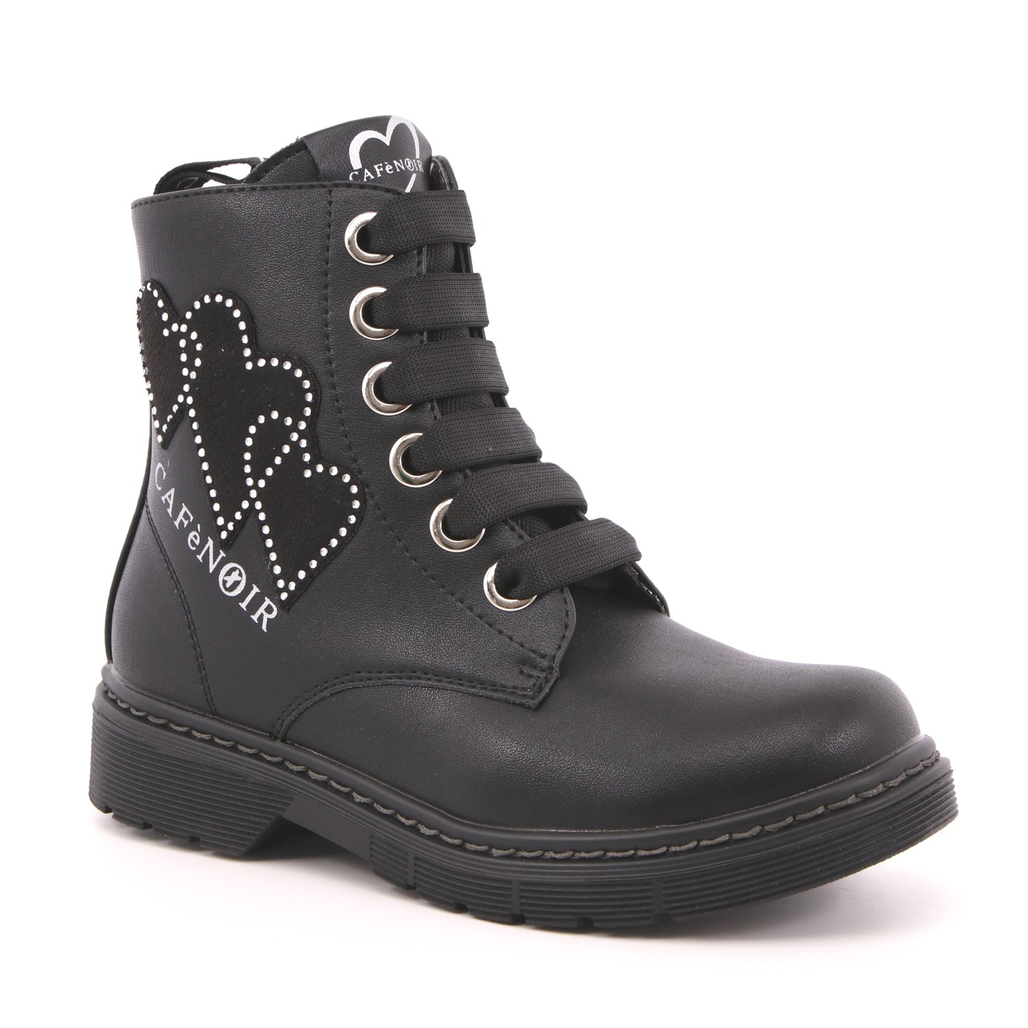 Anfibio Cafè Noir Bambina Nero Anfibio Cafè Noir Bambina Nero Scarpe 27 - C-1432A