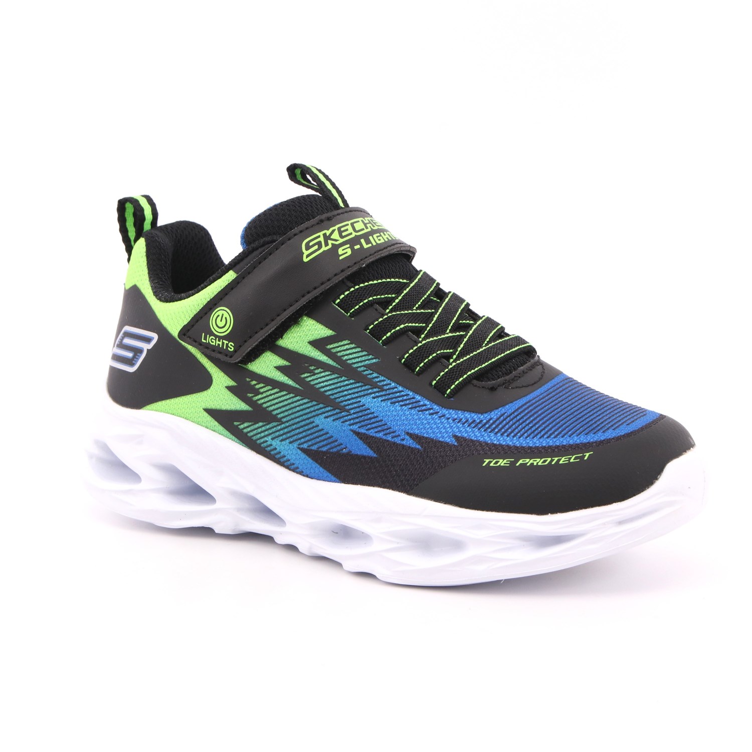 Scarpa Strappi + Elastico Skechers Bambino Blu Scarpa Strappi + Elastico Skechers Bambino Blu Scarpe 161 - 400600L