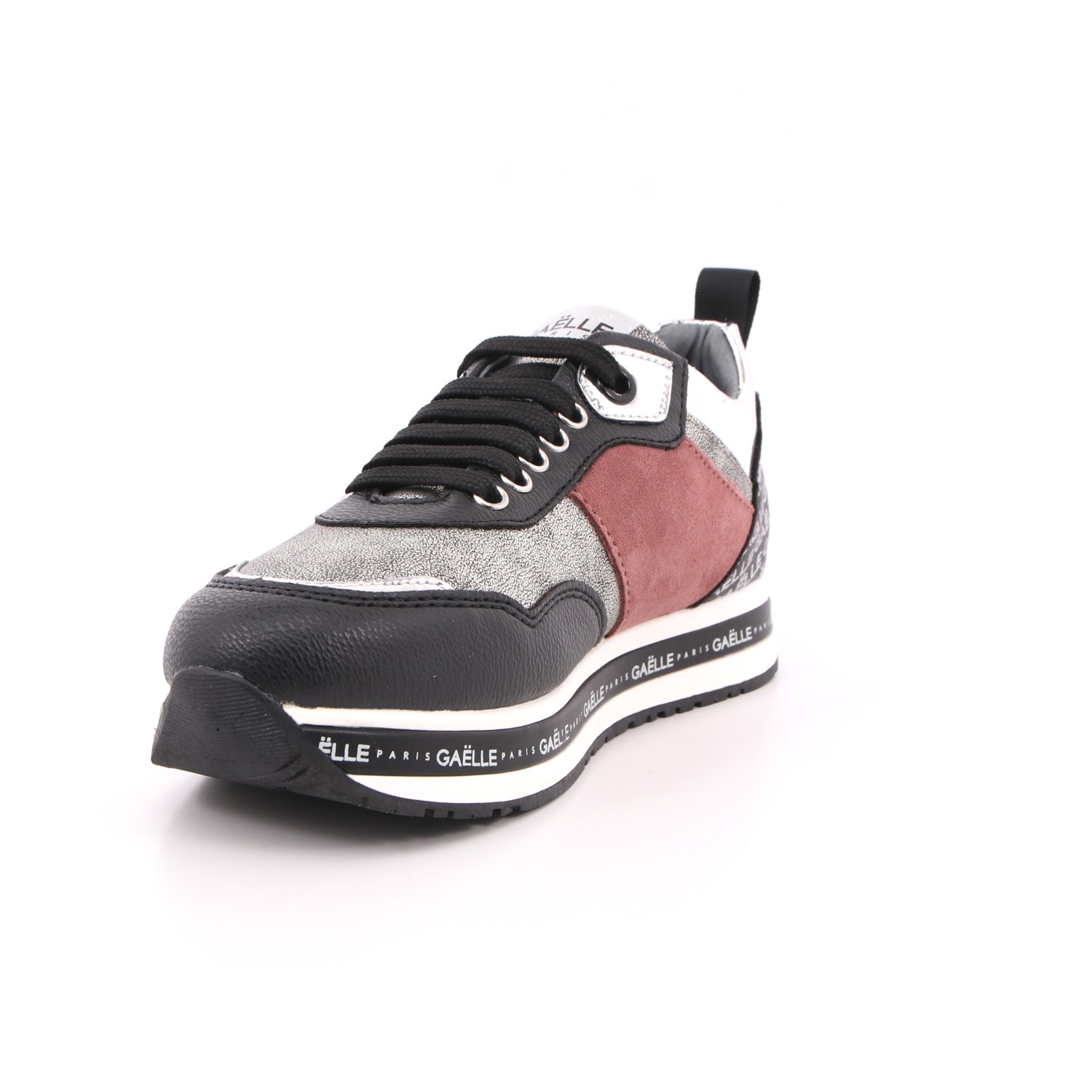 Scarpa Allacciata Gaelle Bambina Nero/argento Scarpa Allacciata Gaelle Bambina Nero/argento Scarpe 14 - G-1114A