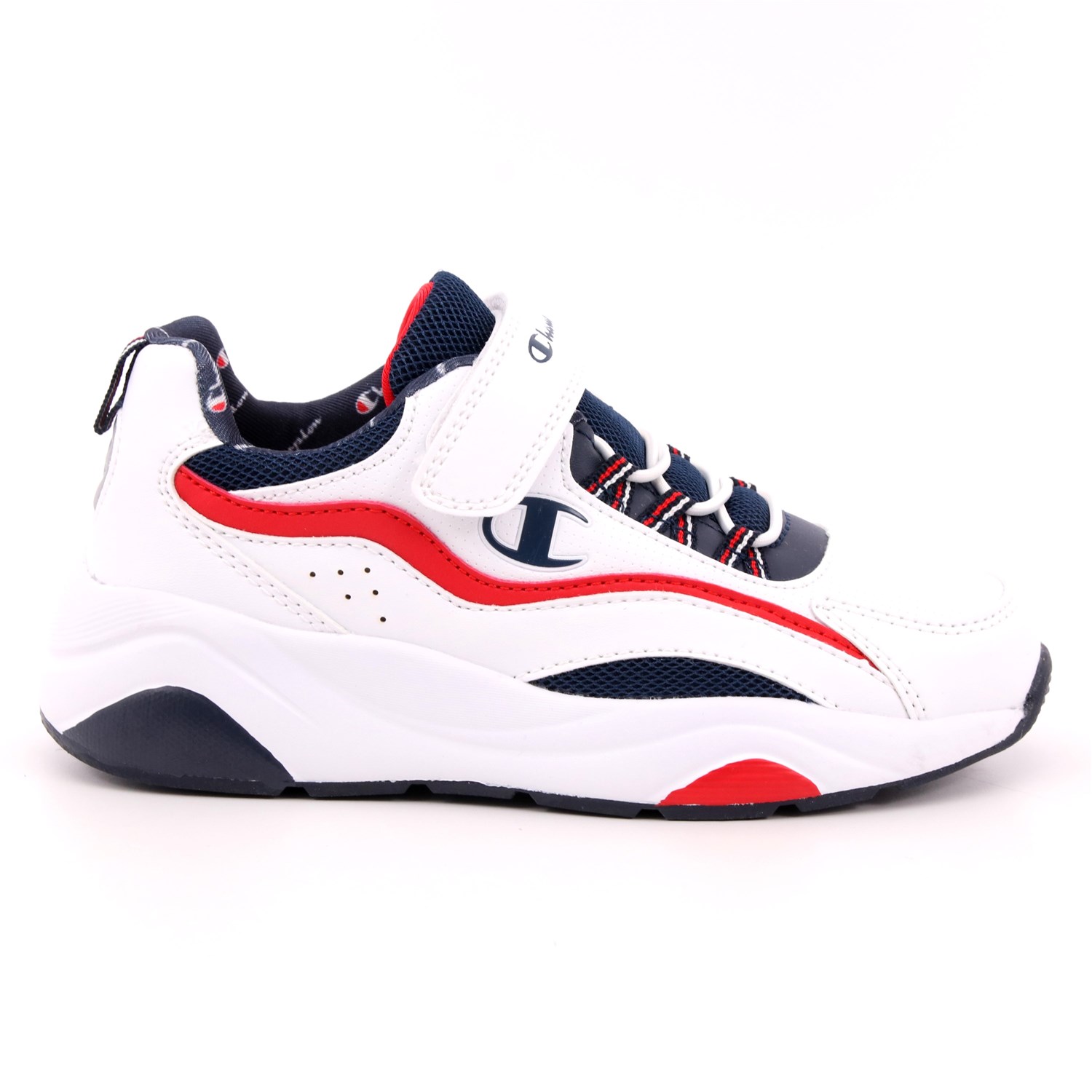 Scarpa Allacciata Champion Bambino Bianco Scarpa Allacciata Champion Bambino Bianco Scarpe 755 - S32186