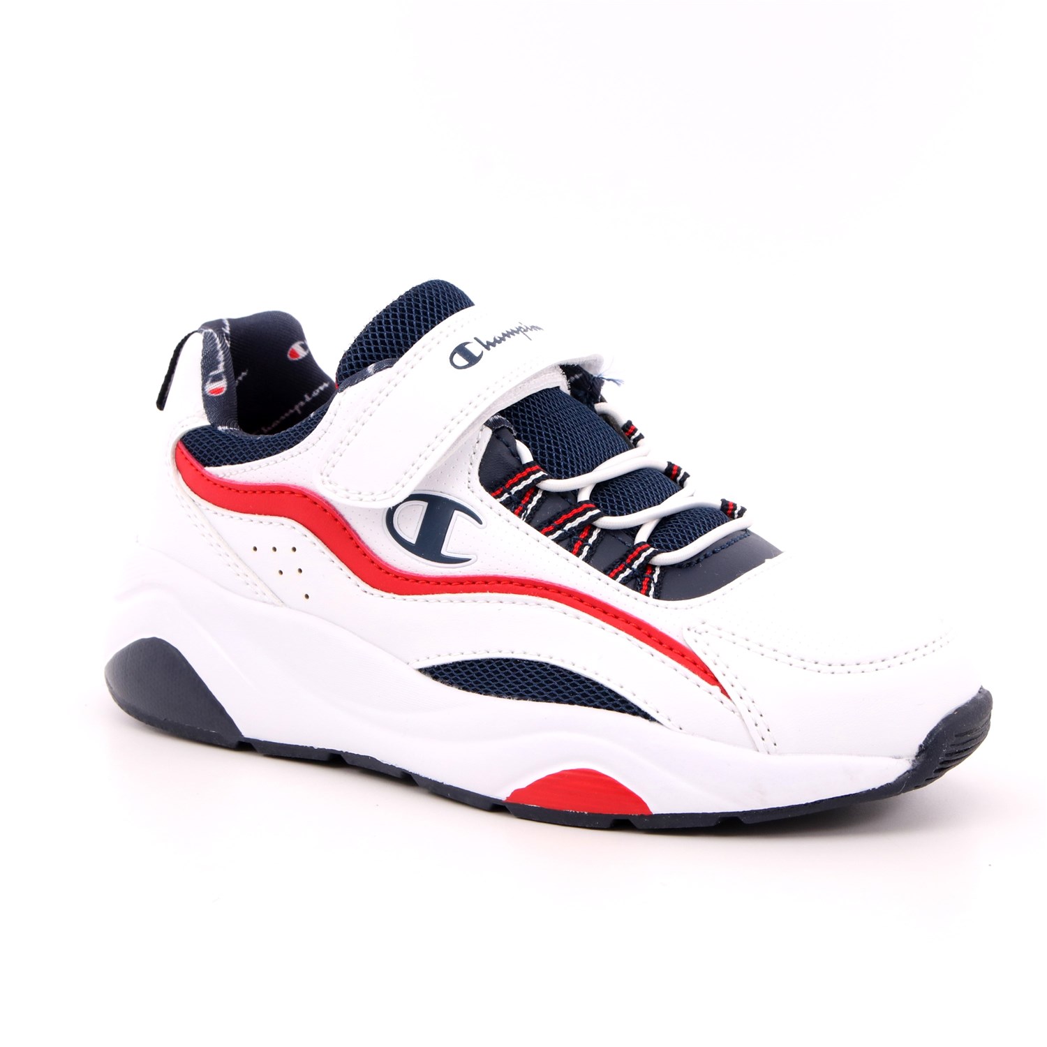Scarpa Allacciata Champion Bambino Bianco Scarpa Allacciata Champion Bambino Bianco Scarpe 755 - S32186