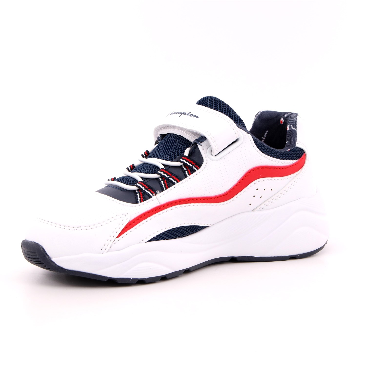 Scarpa Allacciata Champion Bambino Bianco Scarpa Allacciata Champion Bambino Bianco Scarpe 755 - S32186