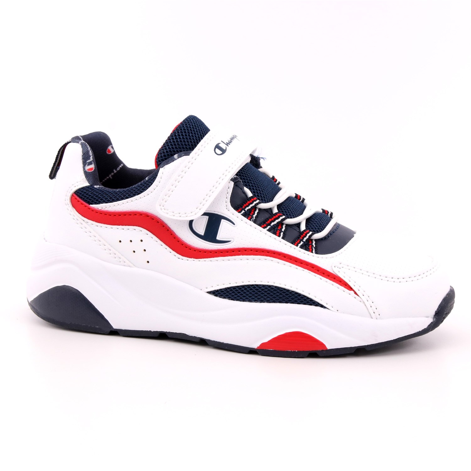 Scarpa Allacciata Champion Bambino Bianco Scarpa Allacciata Champion Bambino Bianco Scarpe 755 - S32186