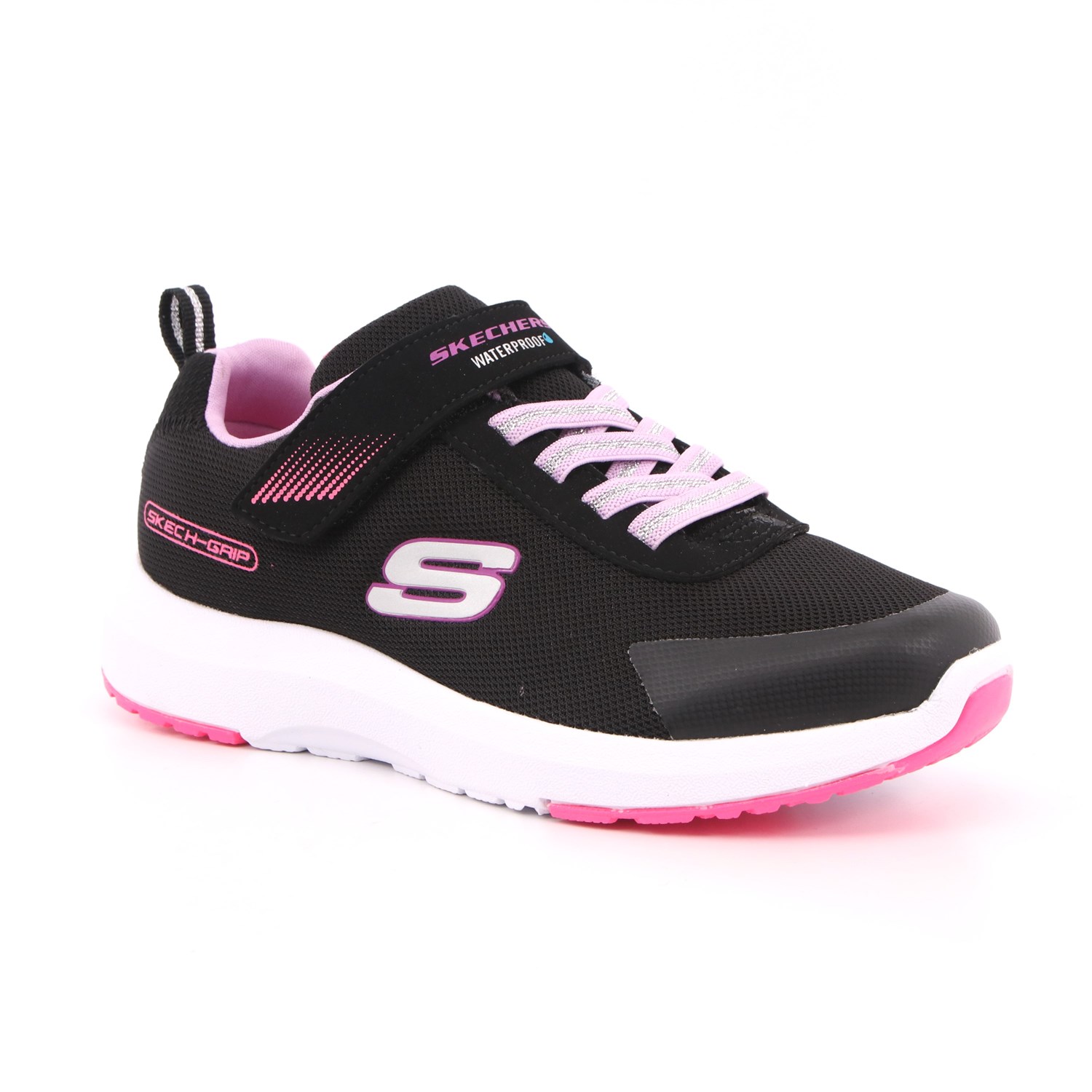 Scarpa Strappi + Elastico Skechers Bambina Nero Scarpa Strappi + Elastico Skechers Bambina Nero Scarpe 165 - 302425L