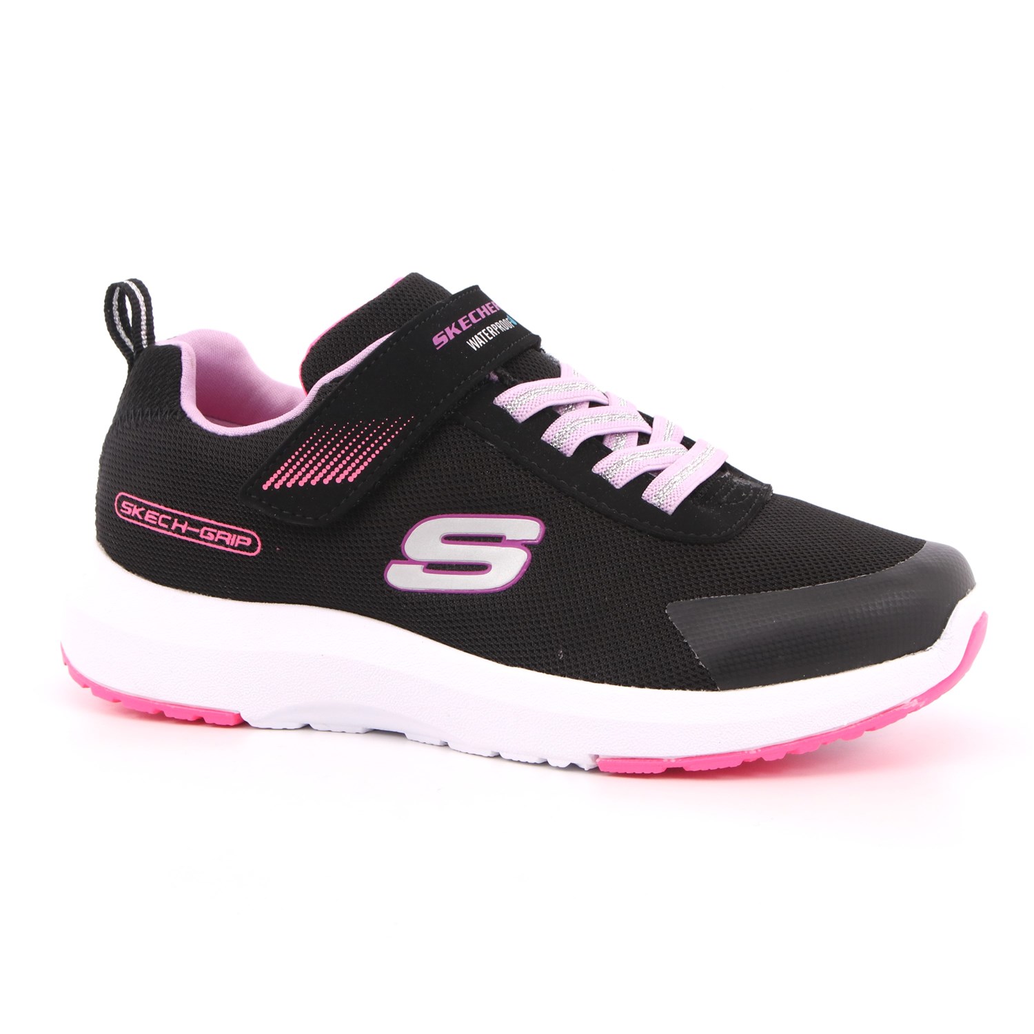 Scarpa Strappi + Elastico Skechers Bambina Nero Scarpa Strappi + Elastico Skechers Bambina Nero Scarpe 165 - 302425L
