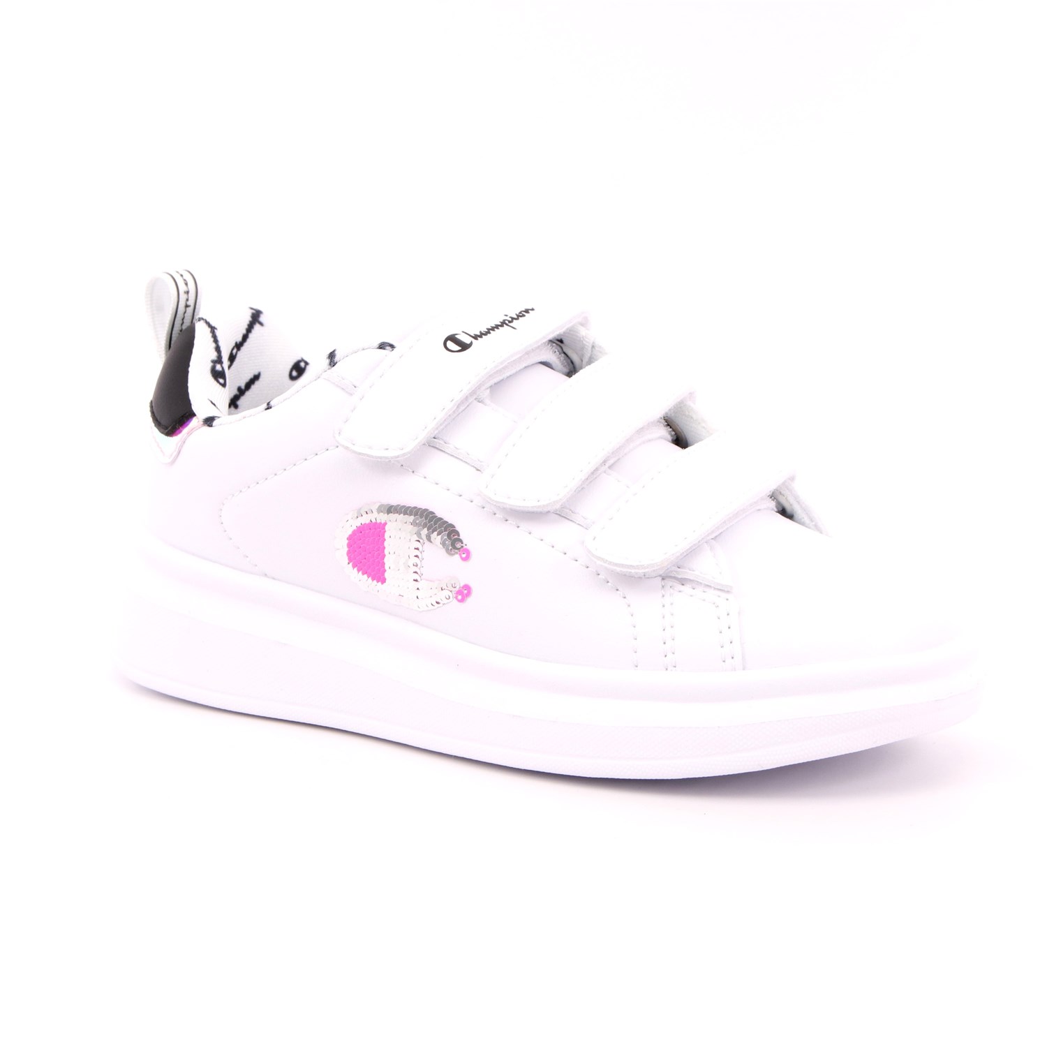Scarpa Strappi + Elastico Champion Bambina Bianco Scarpa Strappi + Elastico Champion Bambina Bianco Scarpe 761 - S32197
