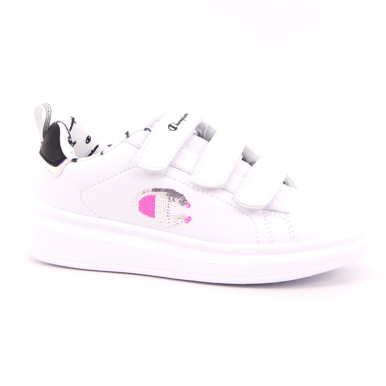 Scarpa Strappi + Elastico Champion Bambina Bianco Scarpa Strappi + Elastico Champion Bambina Bianco Scarpe 761 - S32197