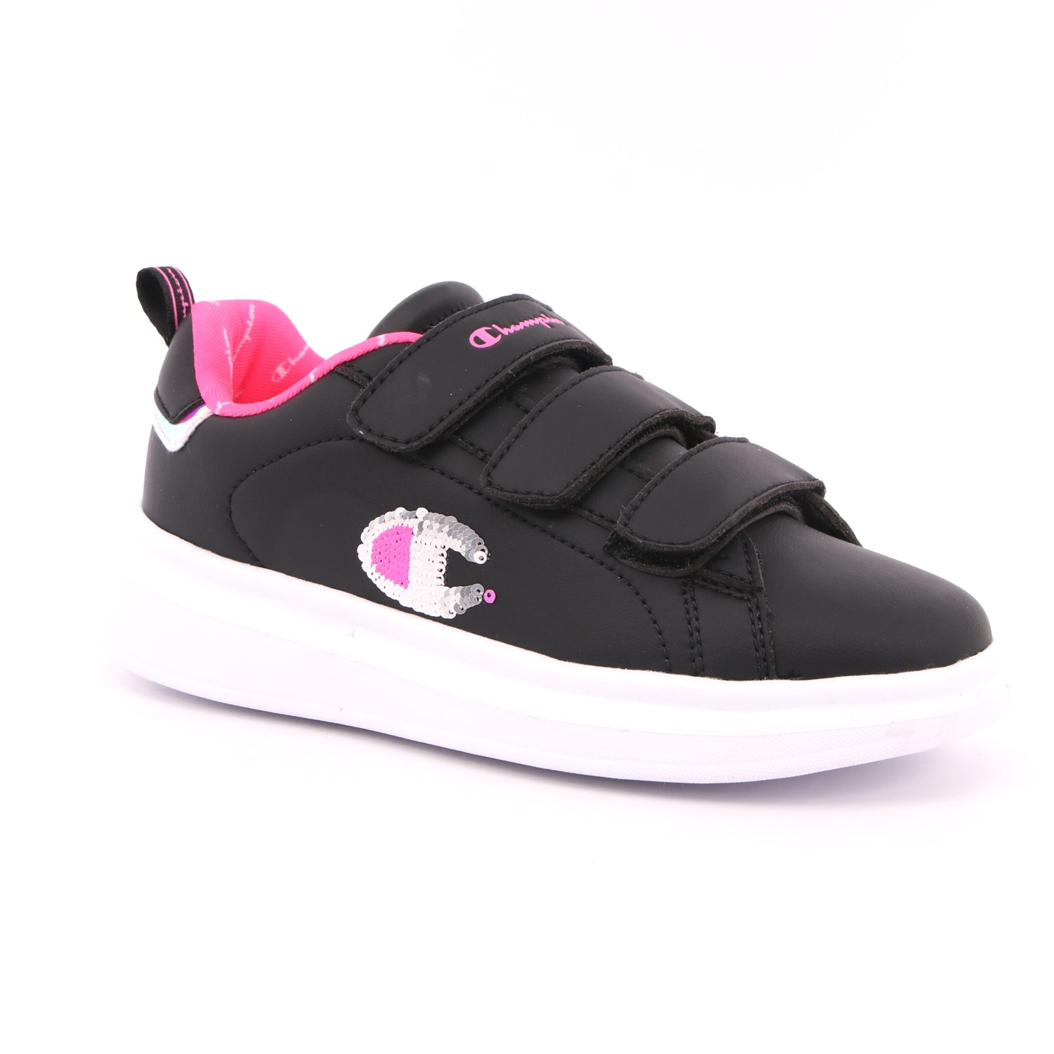 Scarpa Strappi + Elastico Champion Bambina Nero Scarpa Strappi + Elastico Champion Bambina Nero Scarpe 762 - S32197