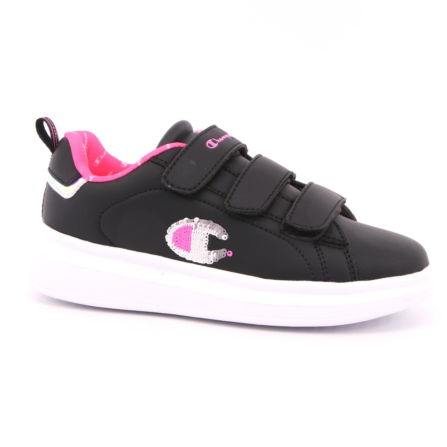 Scarpa Strappi + Elastico Champion Bambina Nero Scarpa Strappi + Elastico Champion Bambina Nero Scarpe 762 - S32197