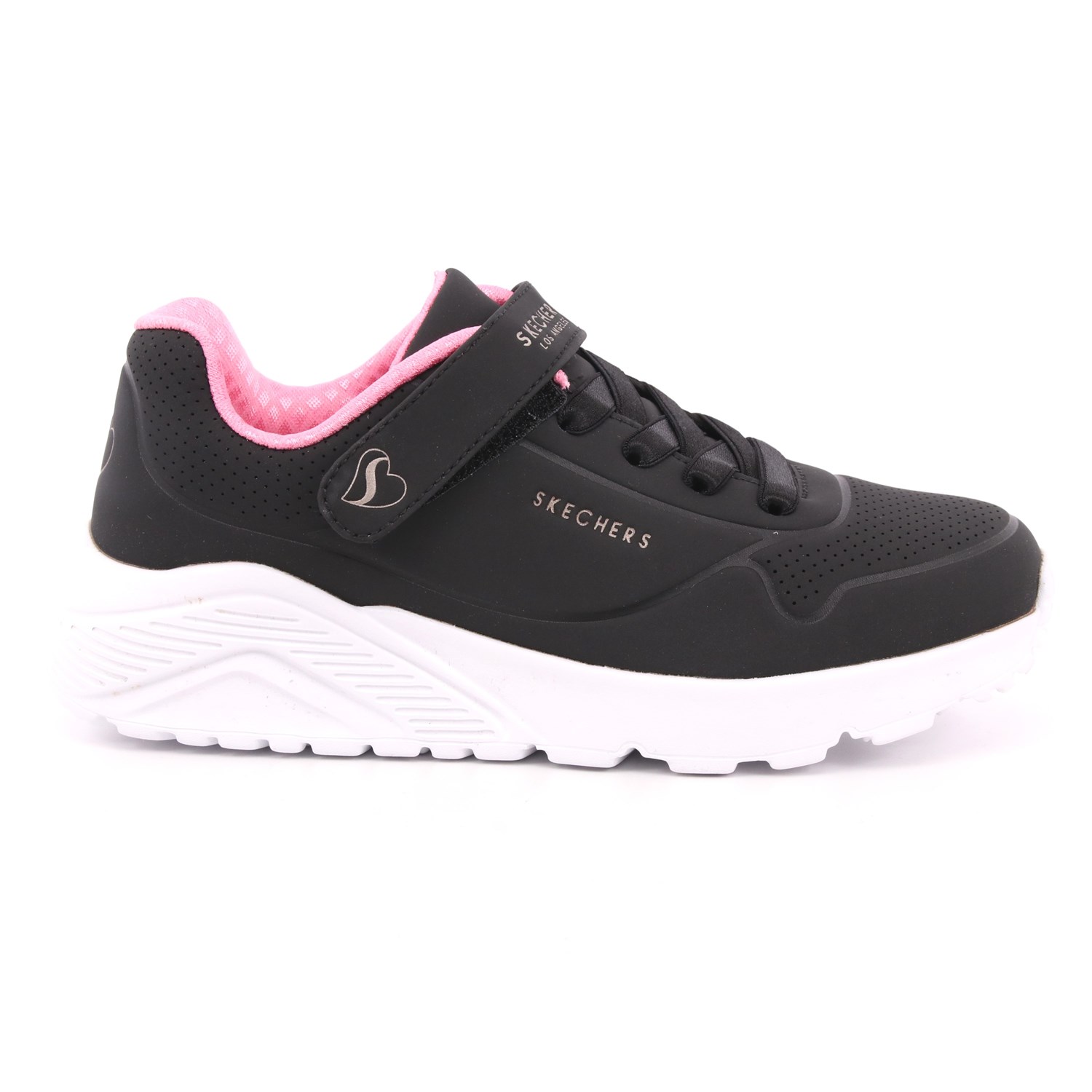Scarpa Strappi + Elastico Skechers Bambina Nero Scarpa Strappi + Elastico Skechers Bambina Nero Scarpe 167 - 310451L