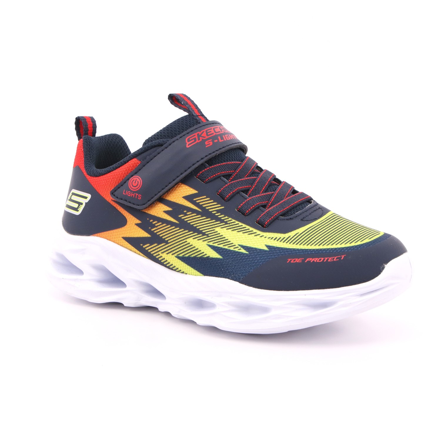 Scarpa Strappi + Elastico Skechers Bambino Grigio/blu Scarpa Strappi + Elastico Skechers Bambino Grigio/blu Scarpe 172 - 400600L