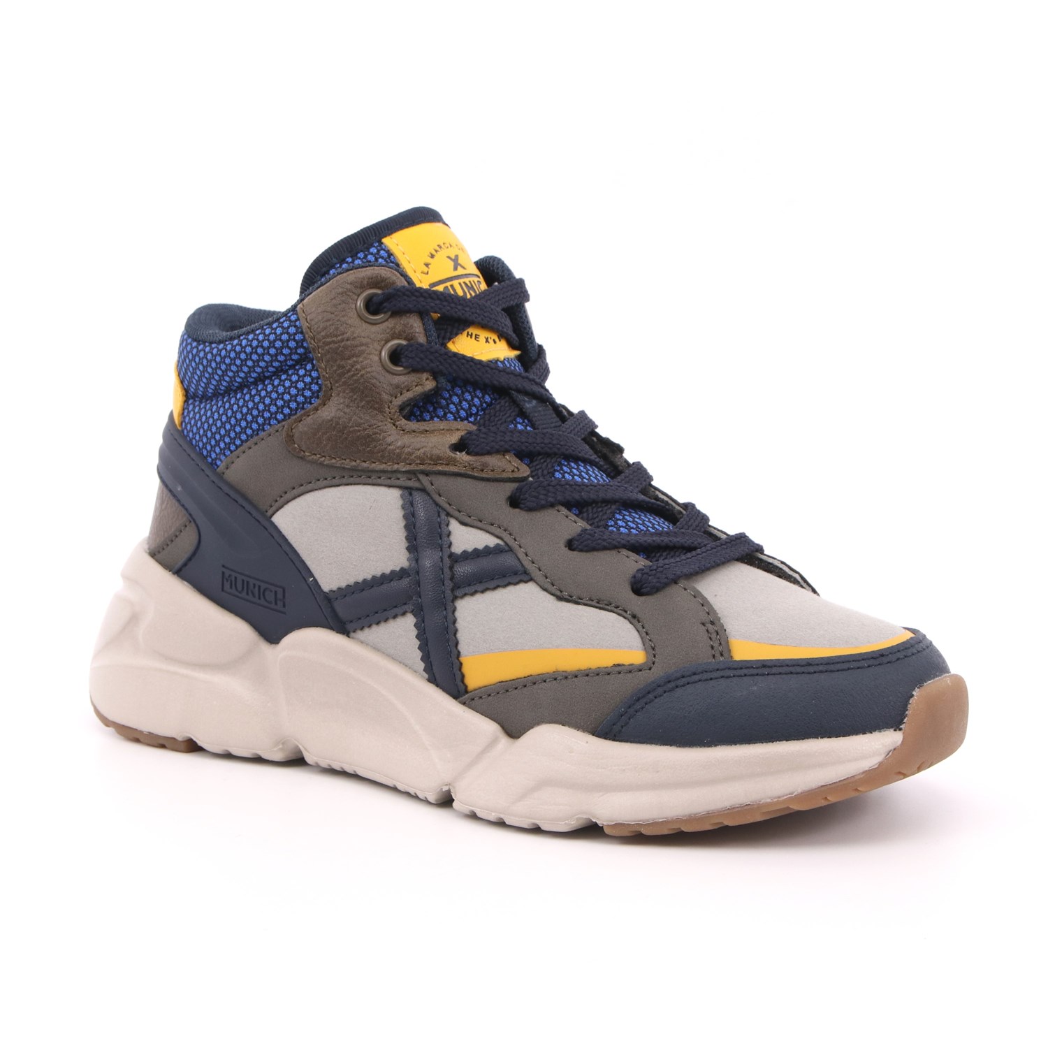 Scarpa Allacciata Munich Bambino Tortora Scarpa Allacciata Munich Bambino Tortora Scarpe 118 - 8898003