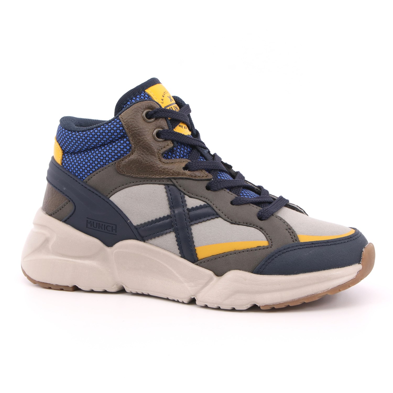 Scarpa Allacciata Munich Bambino Tortora Scarpa Allacciata Munich Bambino Tortora Scarpe 118 - 8898003