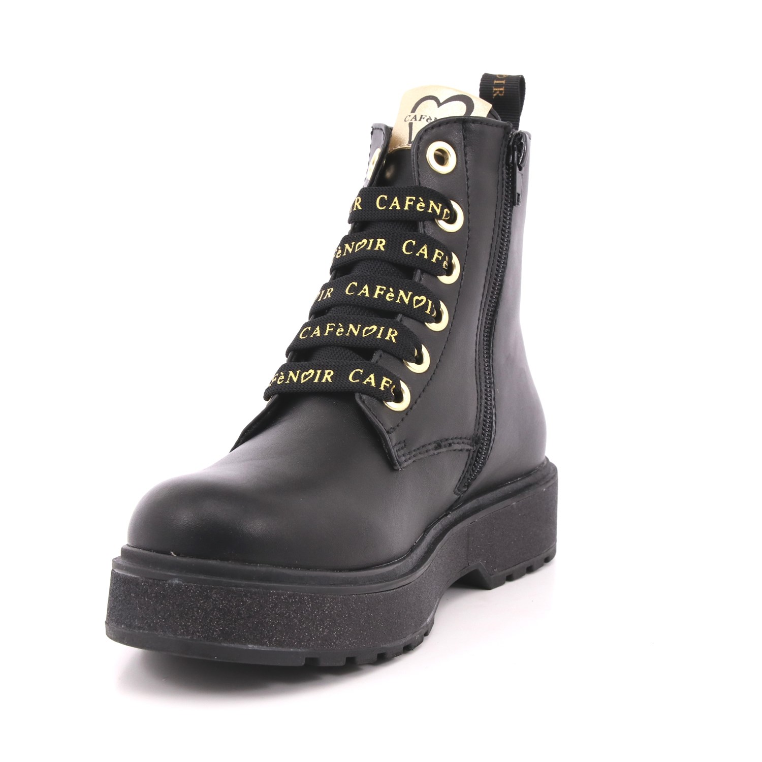 Anfibio Cafè Noir Bambina Nero Anfibio Cafè Noir Bambina Nero Scarpe 32 - C-1450A
