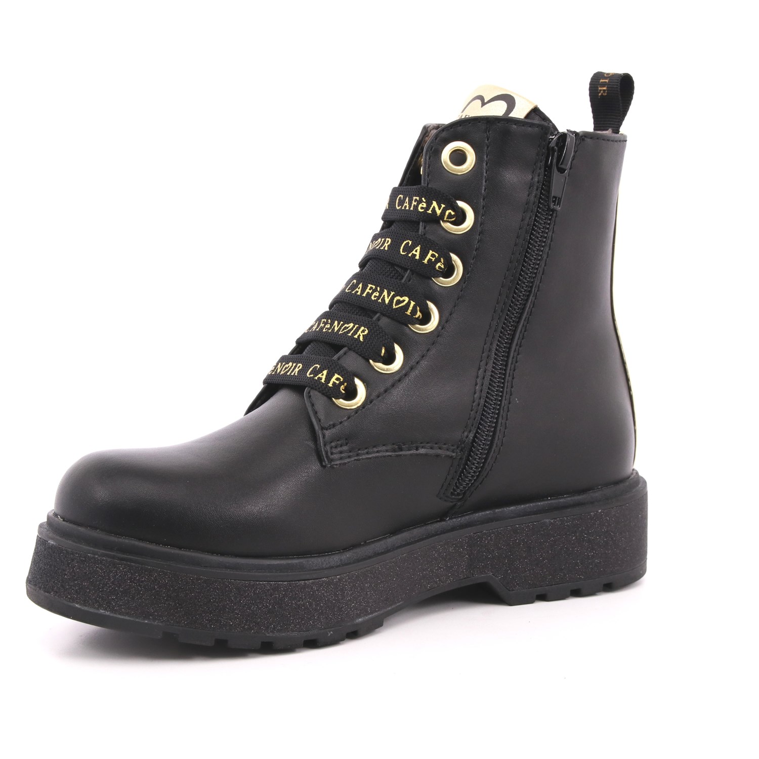 Anfibio Cafè Noir Bambina Nero Anfibio Cafè Noir Bambina Nero Scarpe 32 - C-1450A