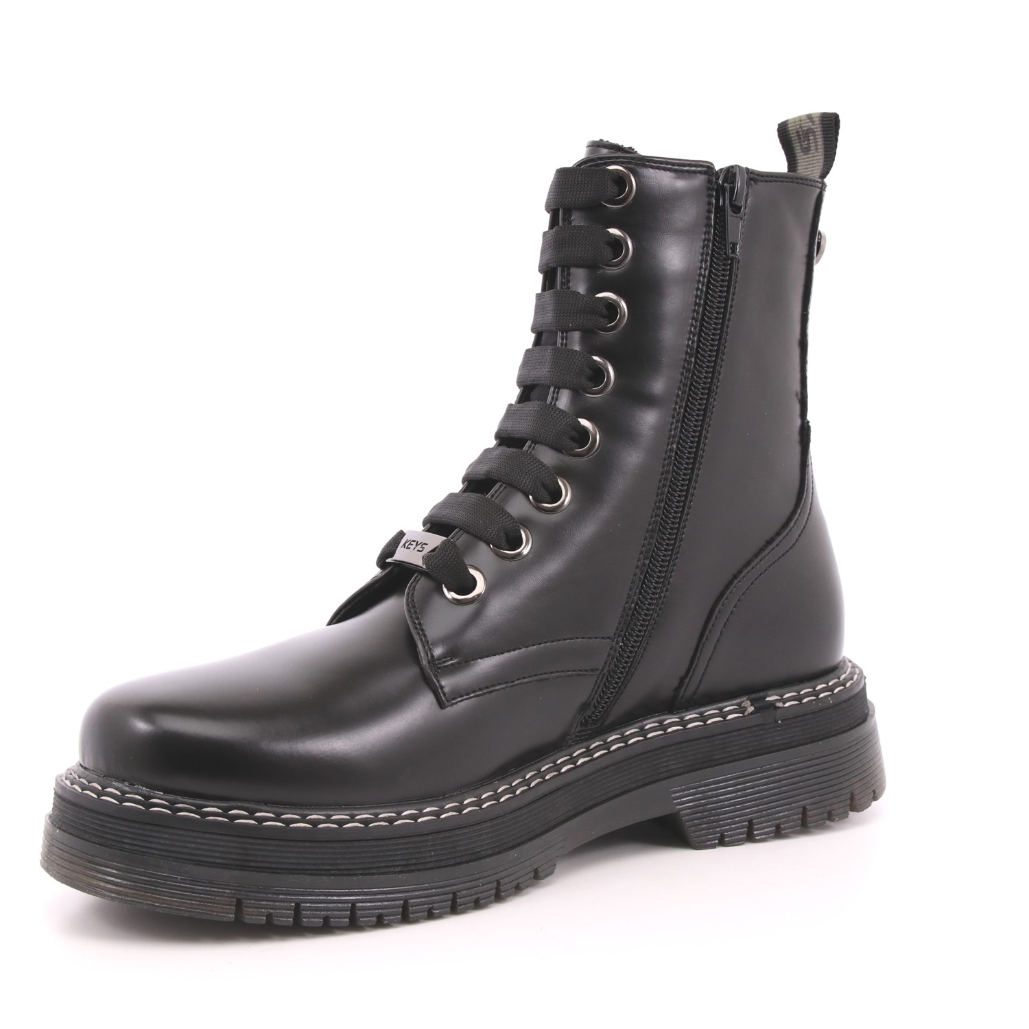 Scarpa Allacciata Keys Donna Nero Scarpa Allacciata Keys Donna Nero Scarpe 76 - K-5640A