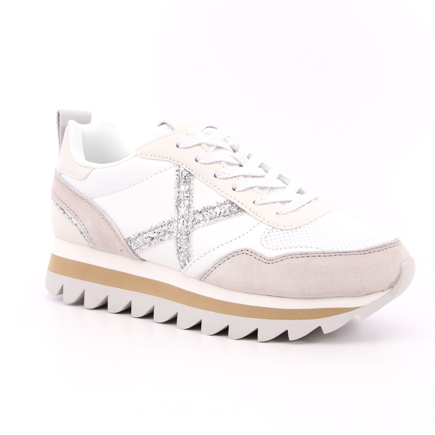 Scarpa Allacciata Munich Donna Bianco Scarpa Allacciata Munich Donna Bianco Scarpe 127 - 8765029
