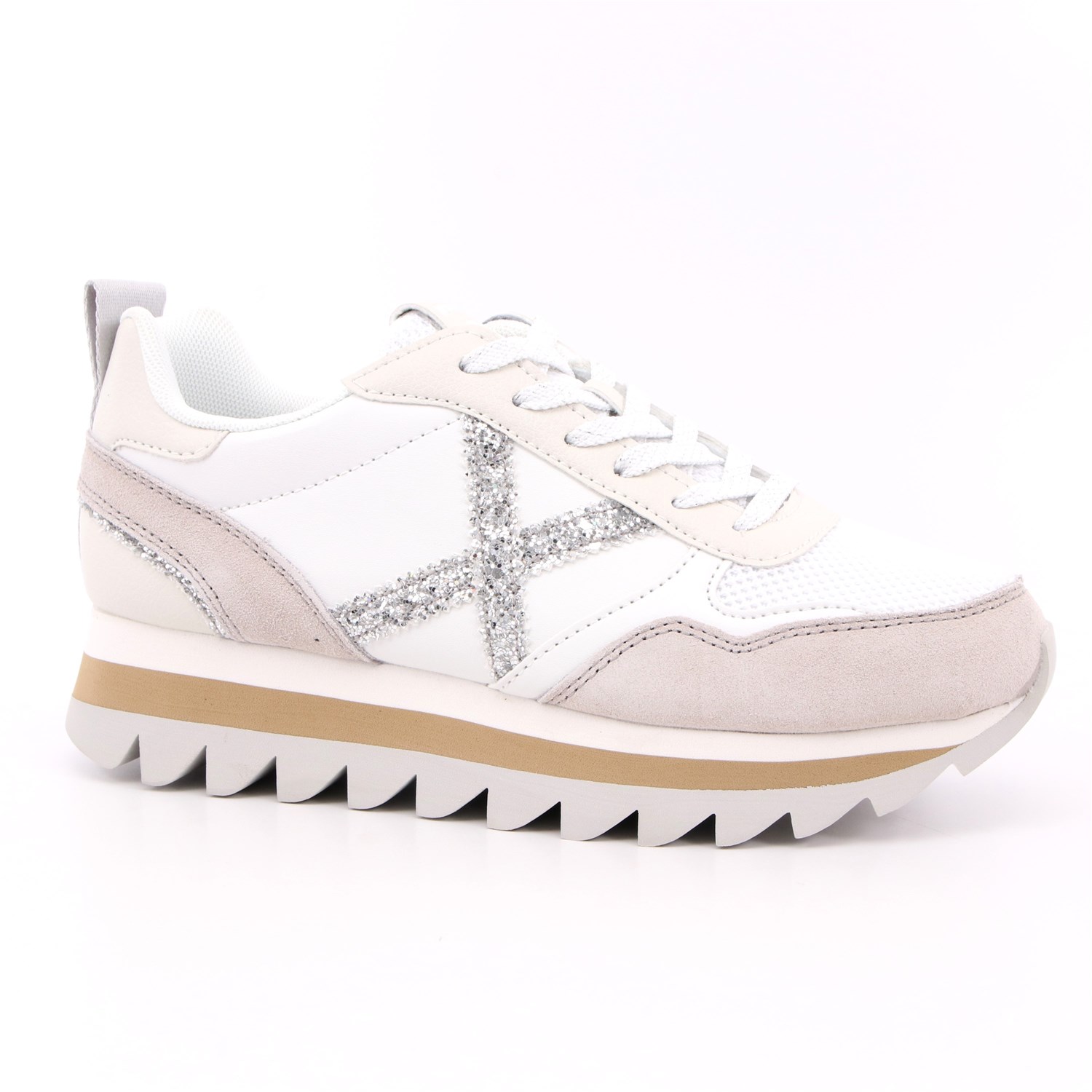 Scarpa Allacciata Munich Donna Bianco Scarpa Allacciata Munich Donna Bianco Scarpe 127 - 8765029