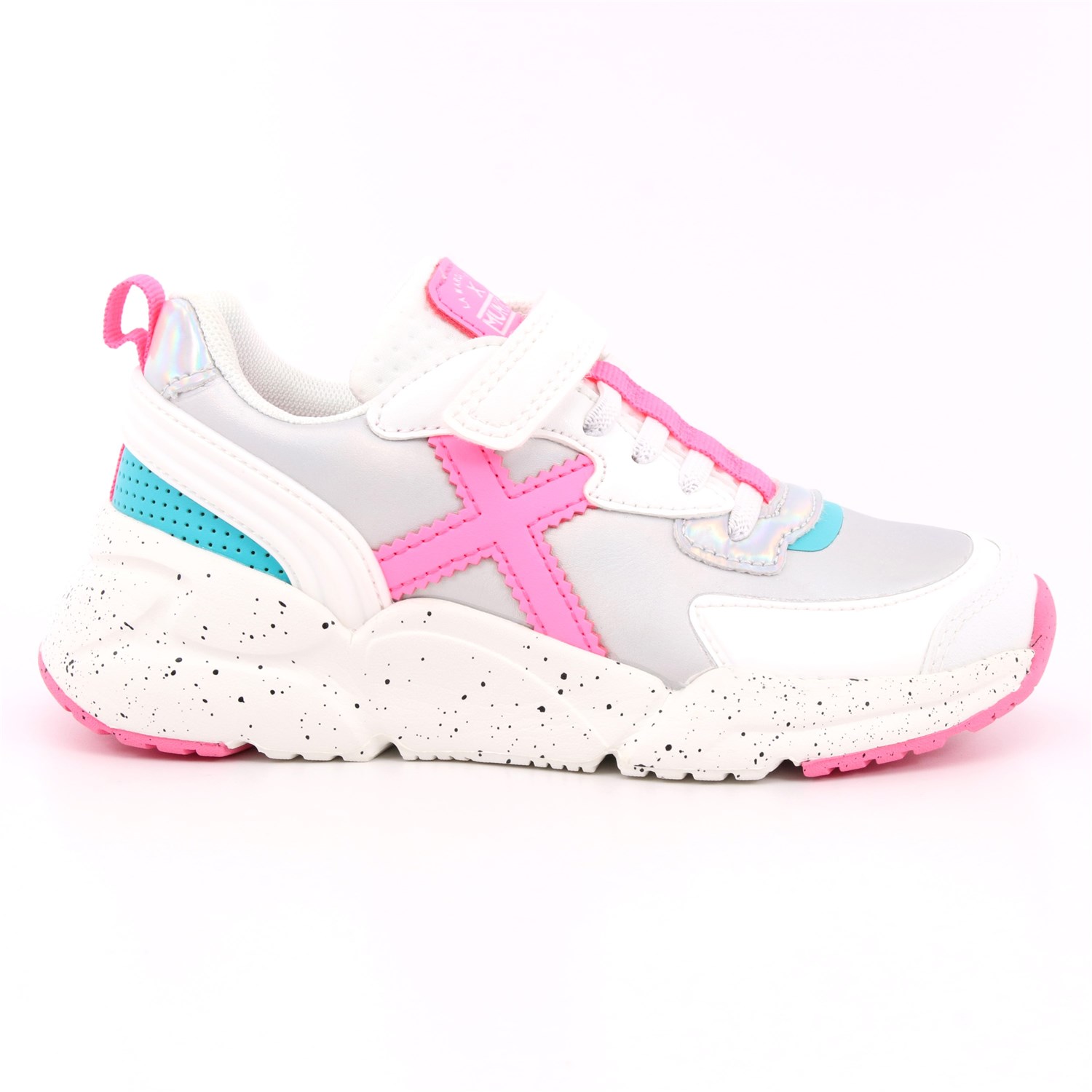 Scarpa Strappi + Elastico Munich Bambina Bianco Scarpa Strappi + Elastico Munich Bambina Bianco Scarpe 128 - 8890039