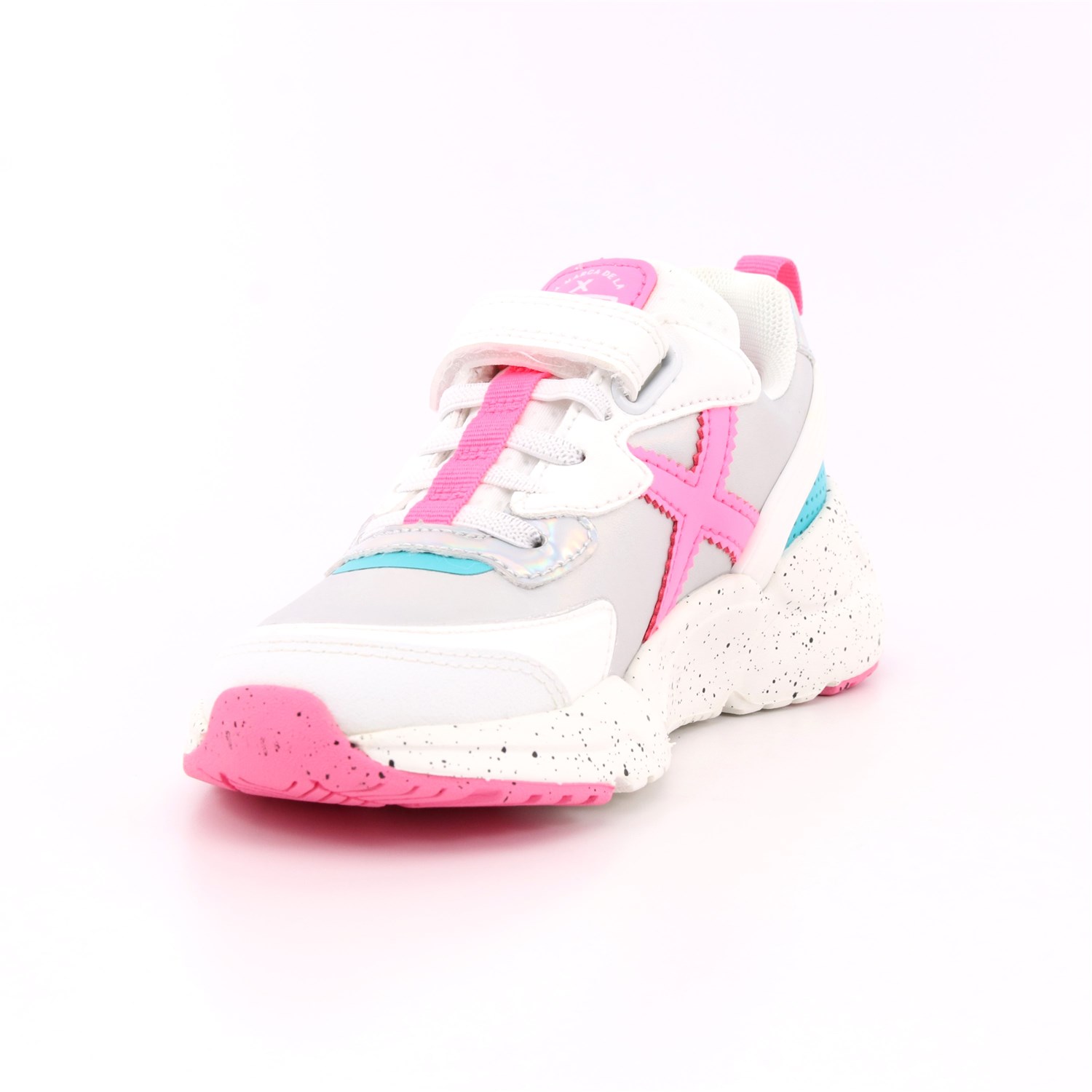 Scarpa Strappi + Elastico Munich Bambina Bianco Scarpa Strappi + Elastico Munich Bambina Bianco Scarpe 128 - 8890039