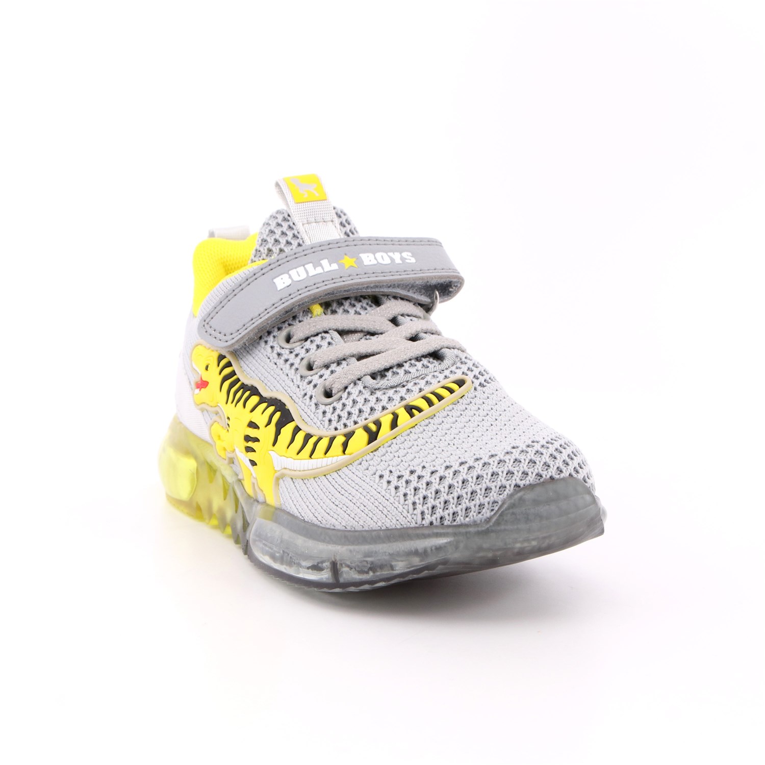 Scarpa Strappi + Elastico Bull Boys Bambino Grigio Scarpa Strappi + Elastico Bull Boys Bambino Grigio Scarpe 8 - BB2103