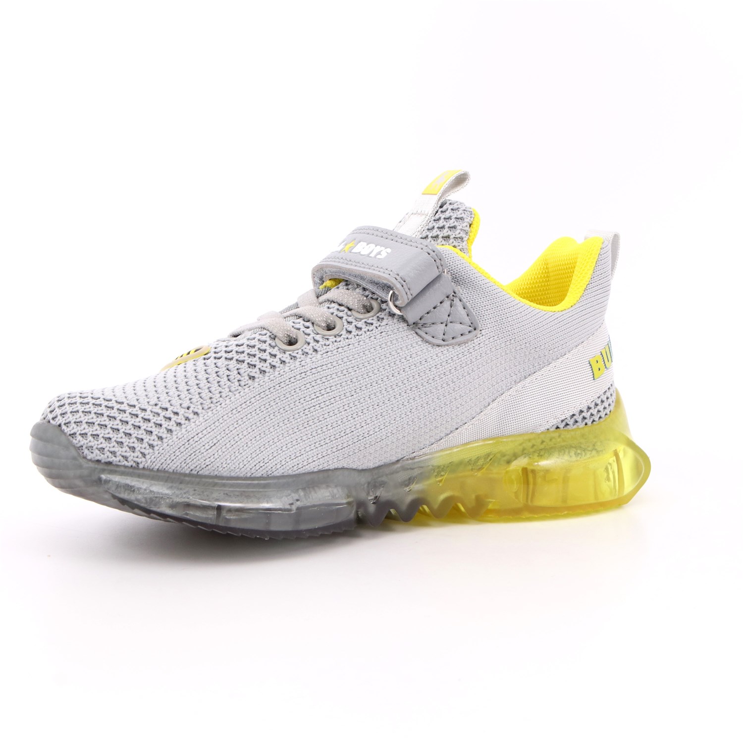 Scarpa Strappi + Elastico Bull Boys Bambino Grigio Scarpa Strappi + Elastico Bull Boys Bambino Grigio Scarpe 8 - BB2103