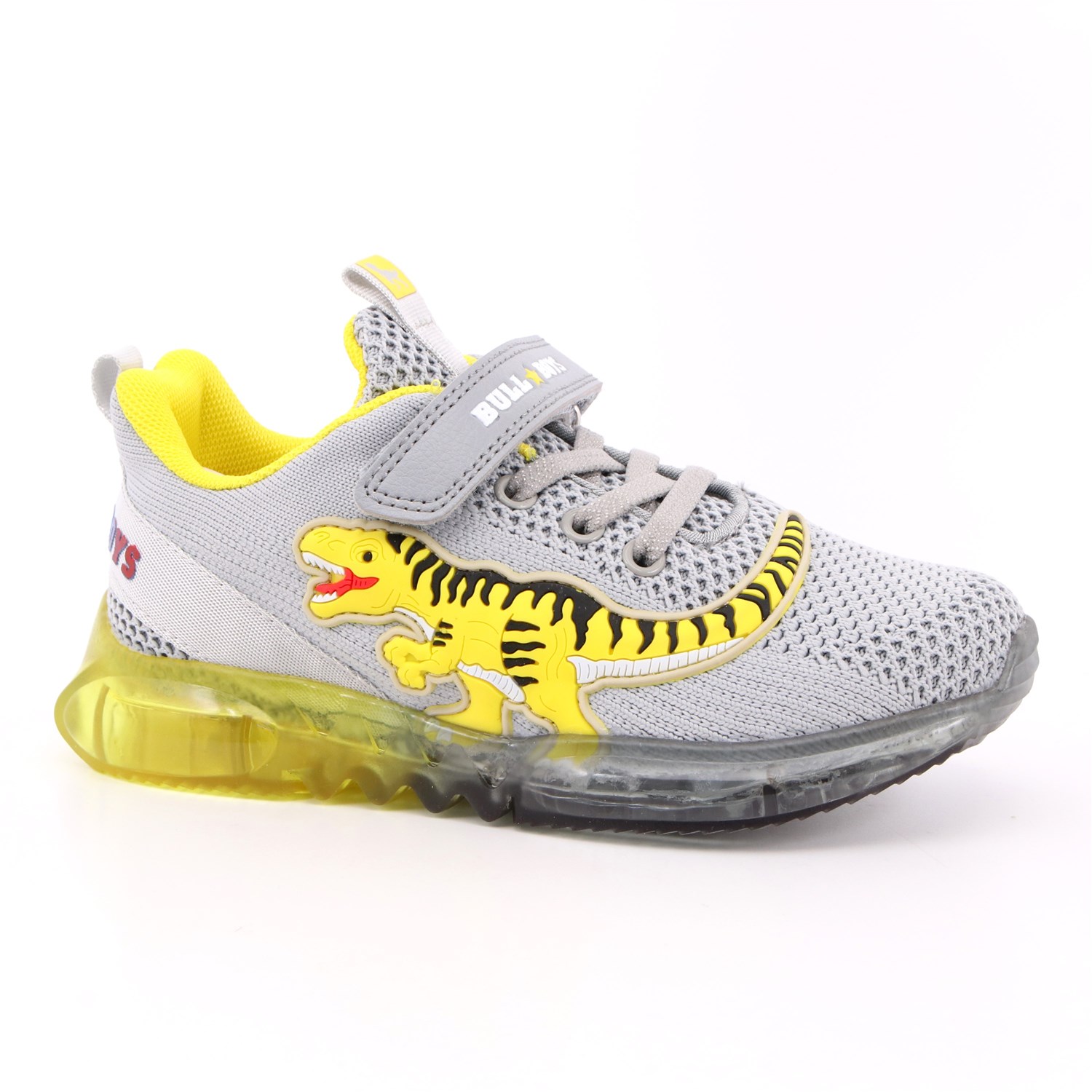 Scarpa Strappi + Elastico Bull Boys Bambino Grigio Scarpa Strappi + Elastico Bull Boys Bambino Grigio Scarpe 8 - BB2103