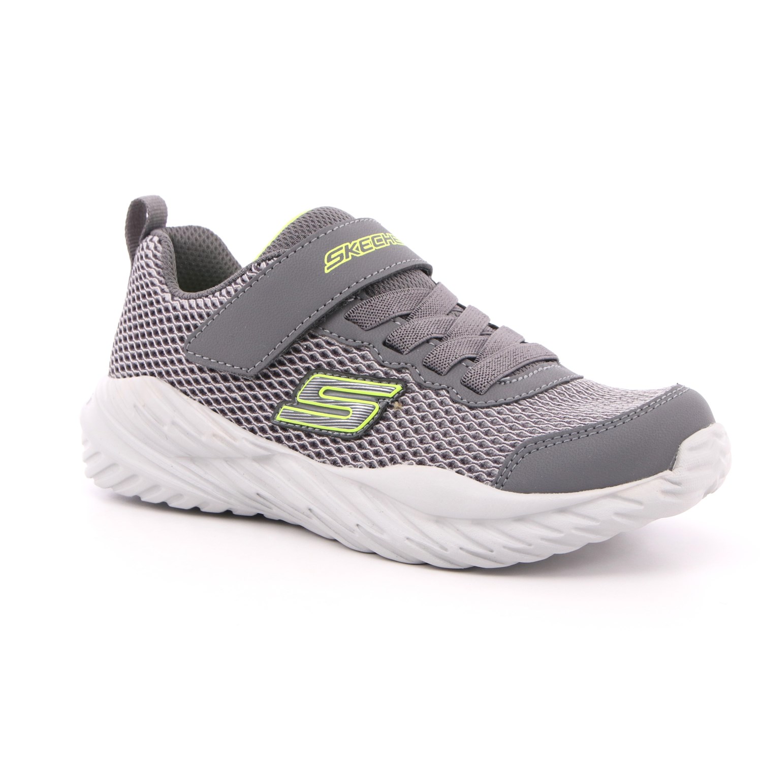 Scarpa Strappi + Elastico Skechers Bambino Grigio Scarpa Strappi + Elastico Skechers Bambino Grigio Scarpe 177 - 400083L