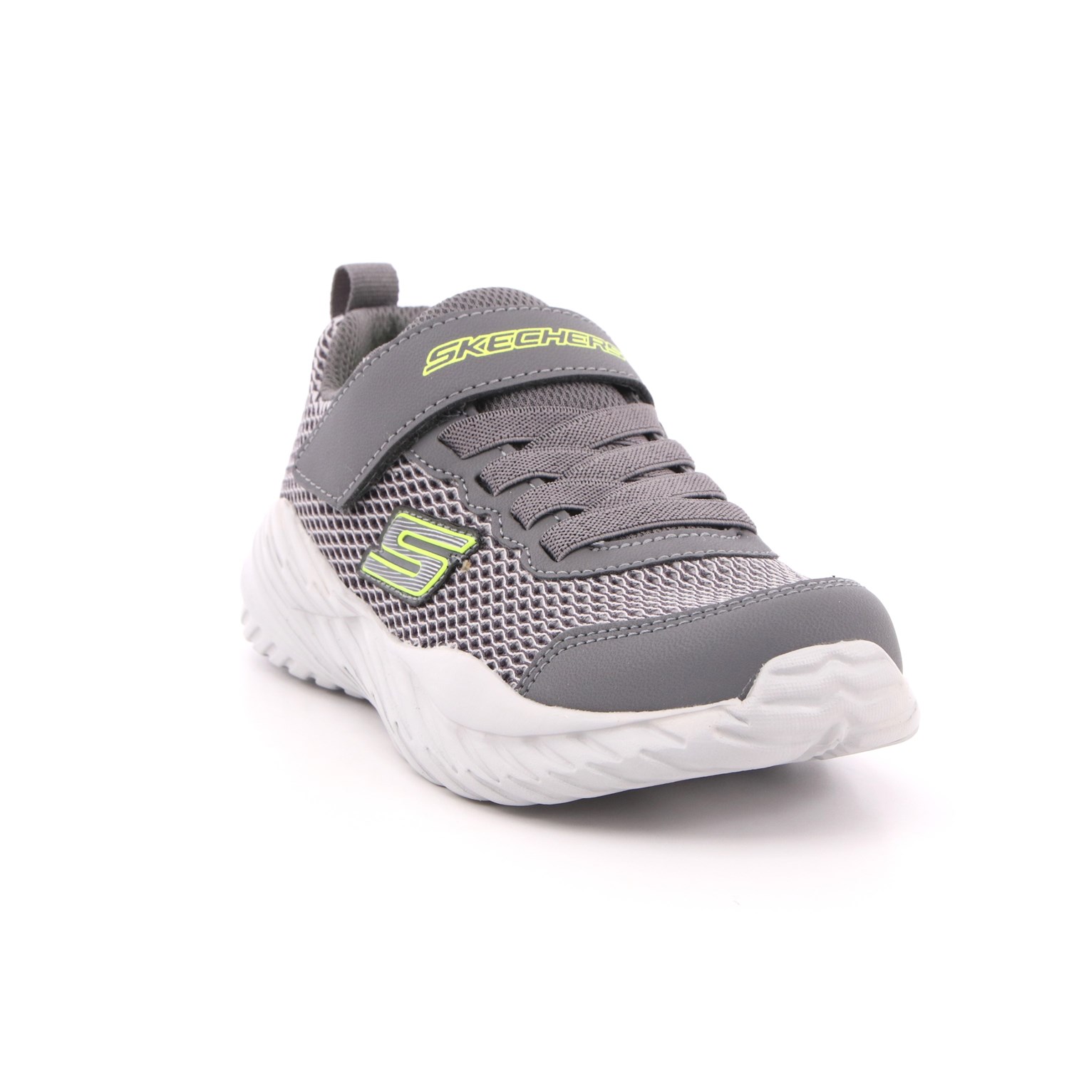 Scarpa Strappi + Elastico Skechers Bambino Grigio Scarpa Strappi + Elastico Skechers Bambino Grigio Scarpe 177 - 400083L