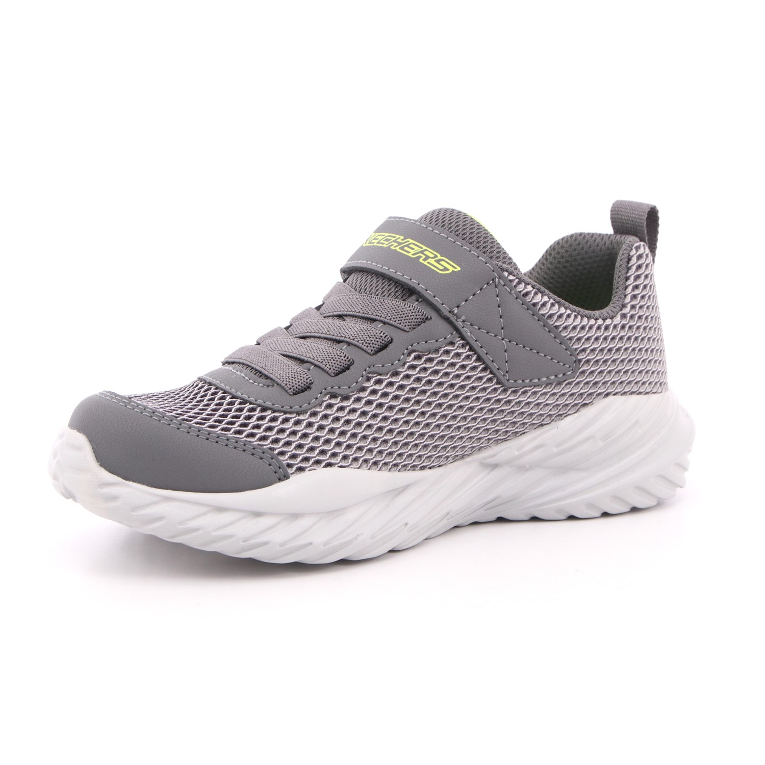 Scarpa Strappi + Elastico Skechers Bambino Grigio Scarpa Strappi + Elastico Skechers Bambino Grigio Scarpe 177 - 400083L